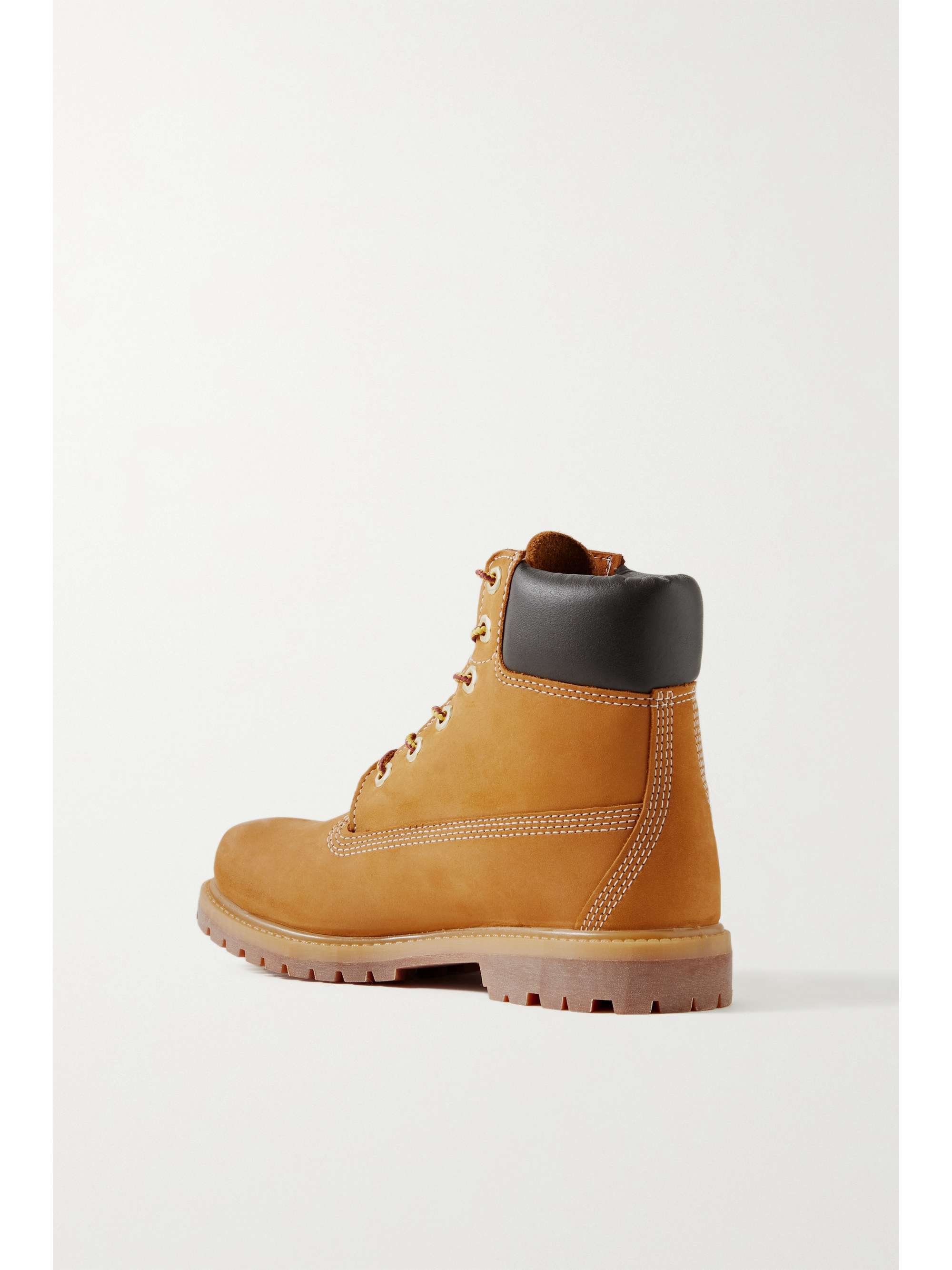 TIMBERLAND Premium leather-trimmed nubuck ankle boots