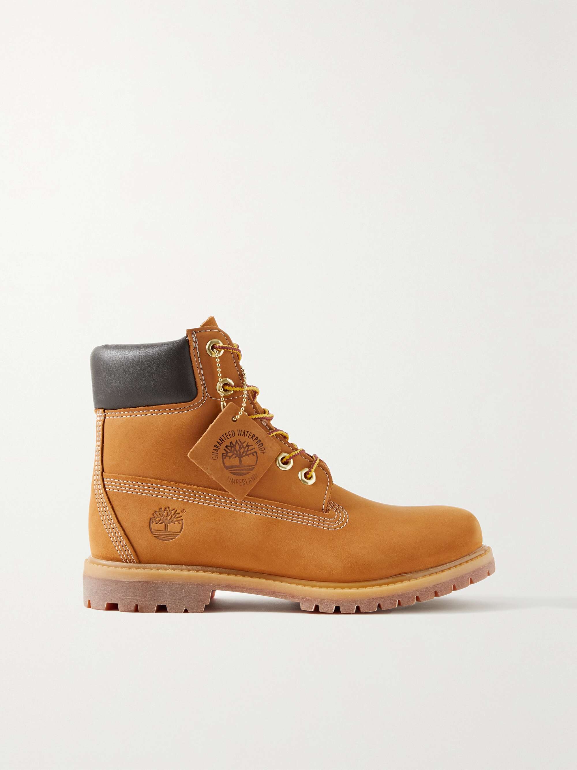 TIMBERLAND leather-trimmed nubuck | NET-A-PORTER