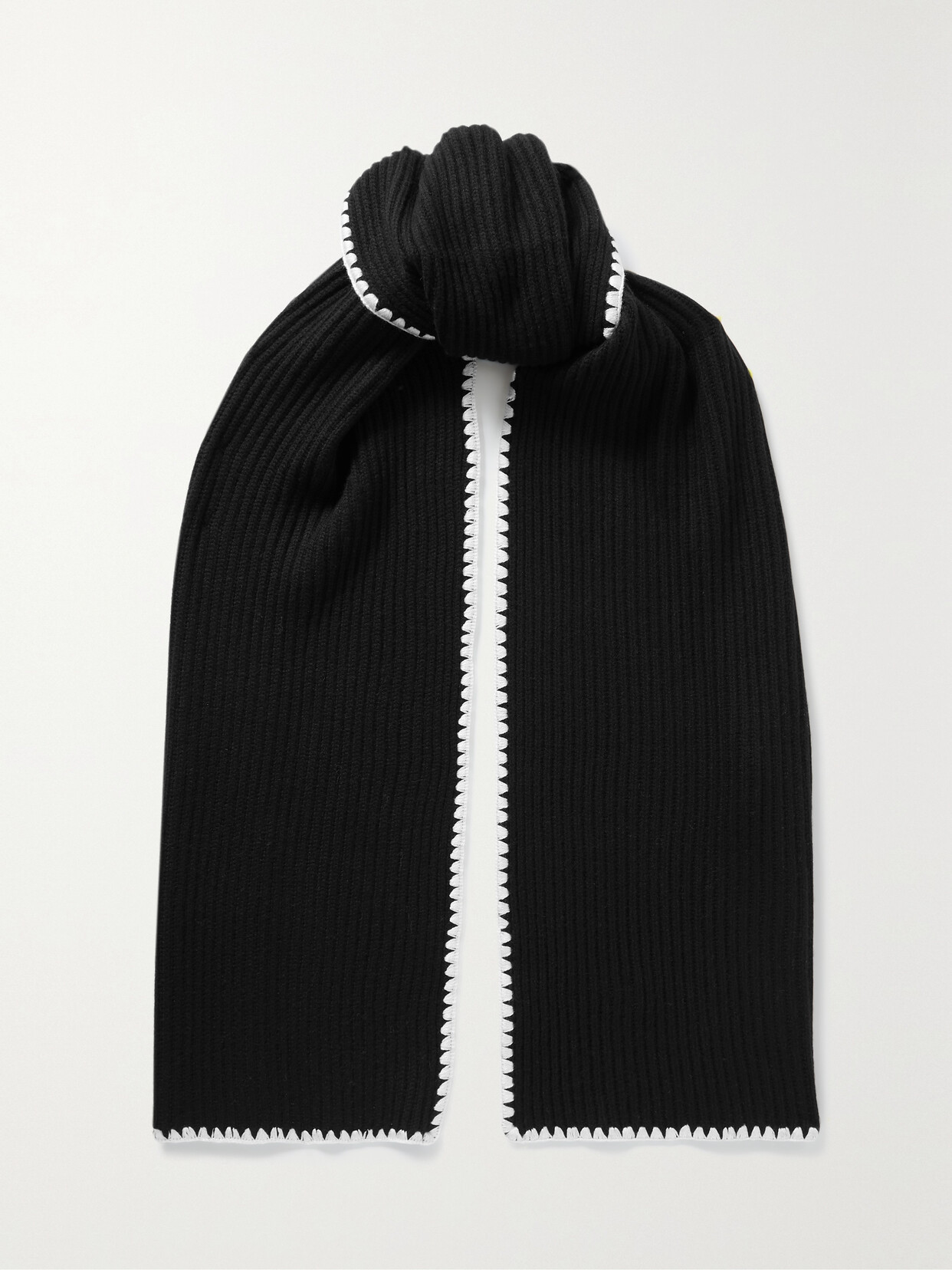 Arch4 - Mont Blank Ribbed Cashmere Scarf - Black