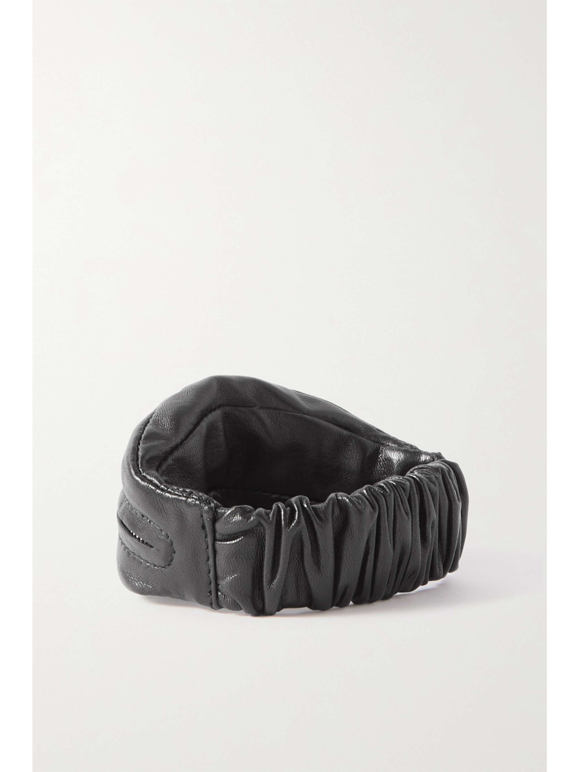 THE ROW Ruched leather coin purse
