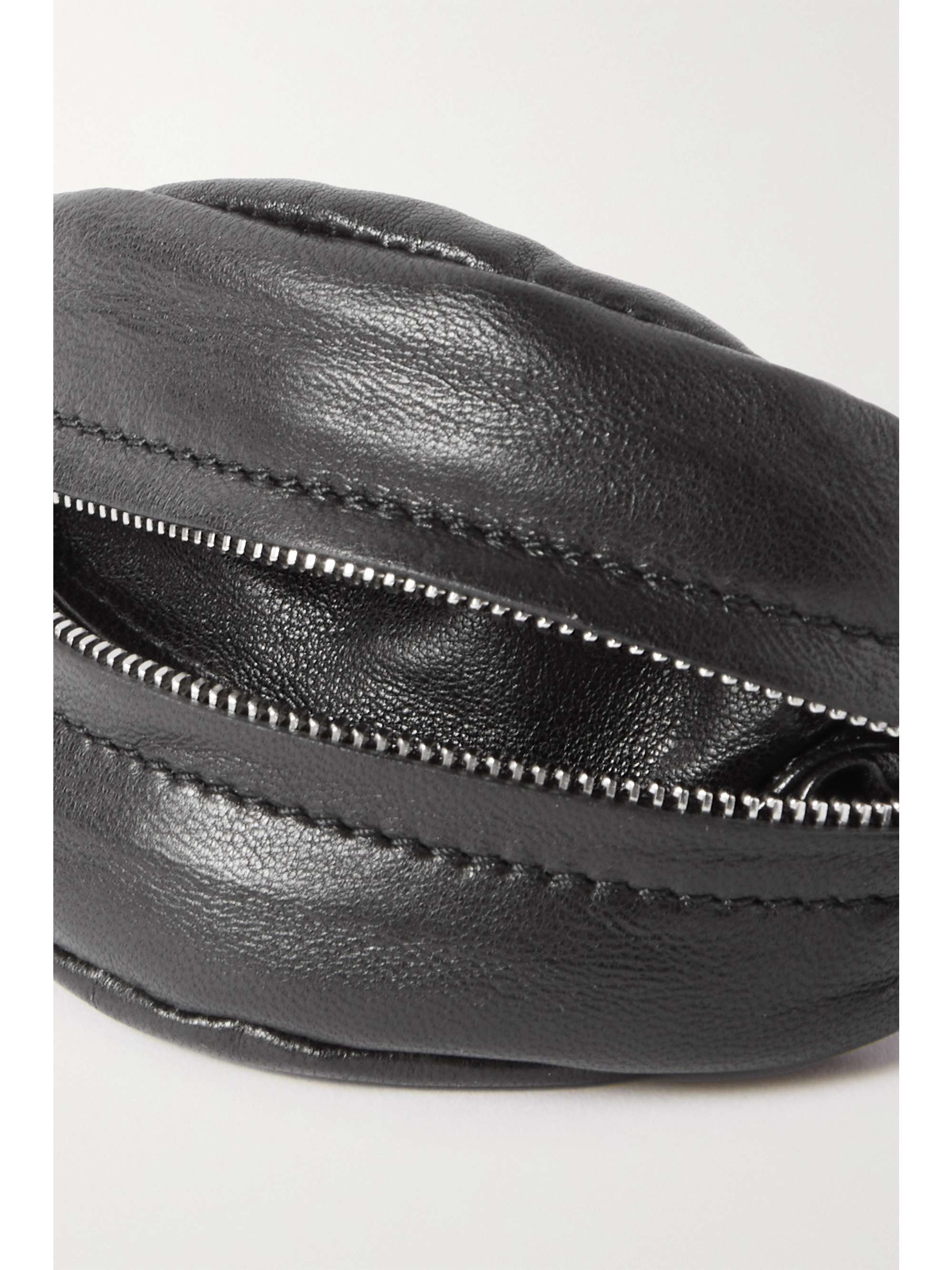 THE ROW Ruched leather coin purse