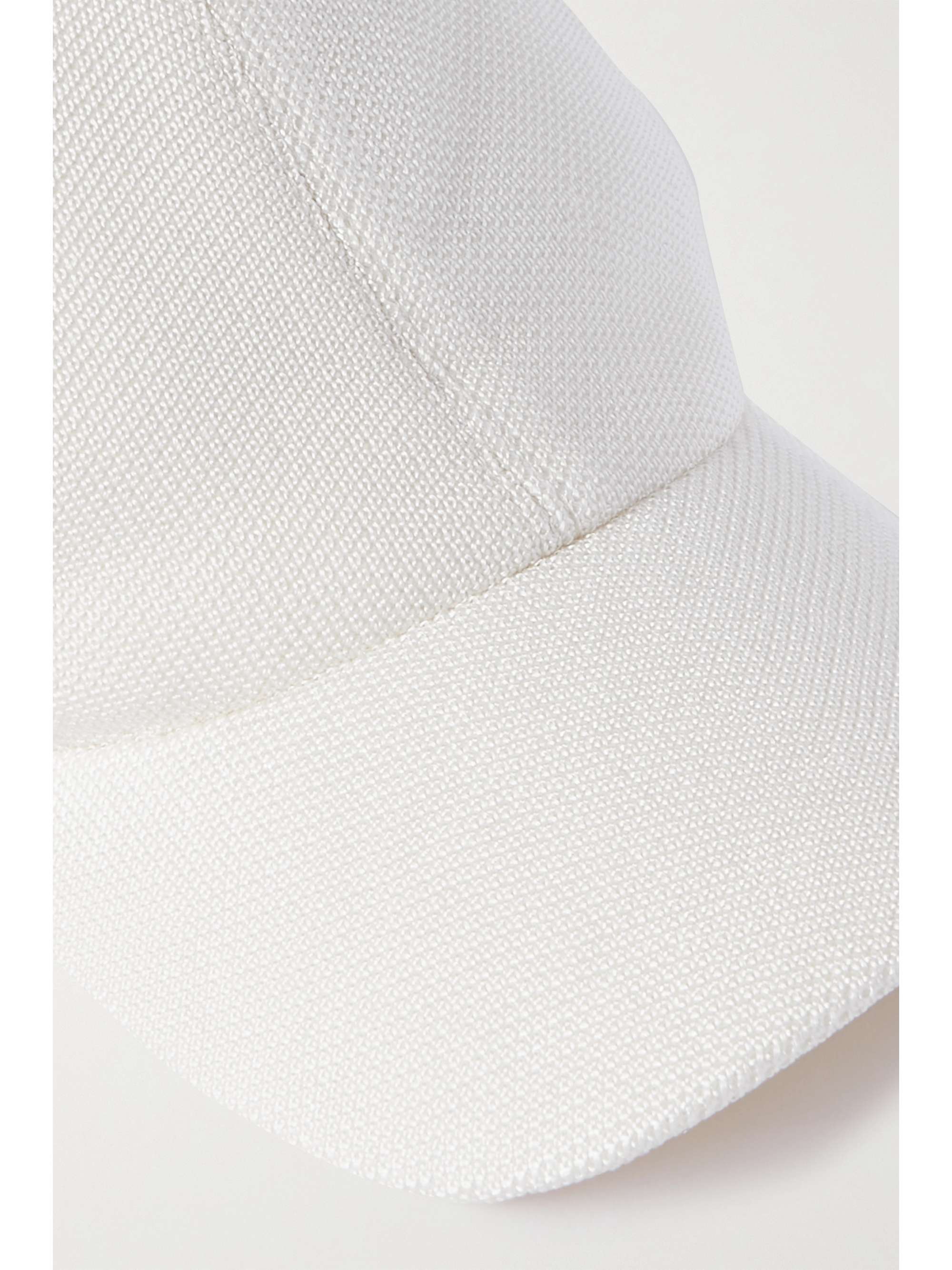 THE ROW Caspian silk-piqué baseball cap