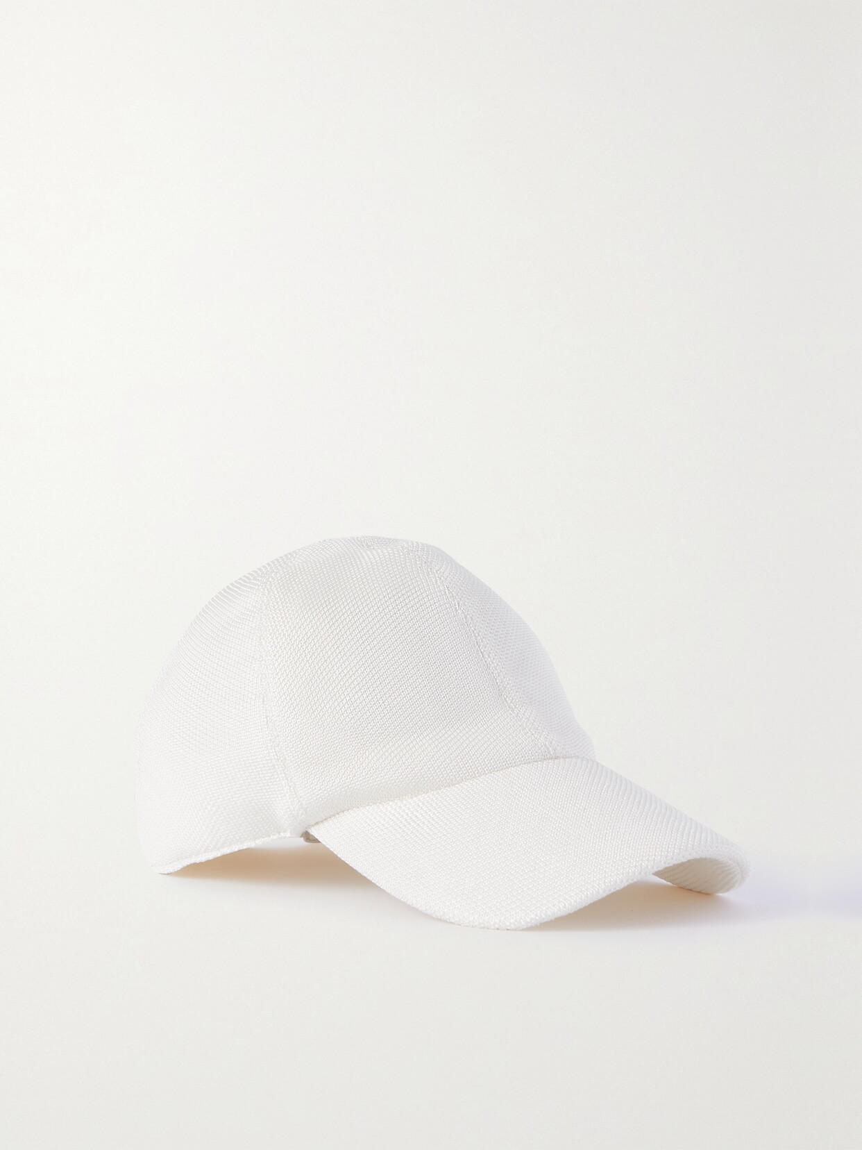 The Row - Caspian Silk-piqué Baseball Cap - Ivory