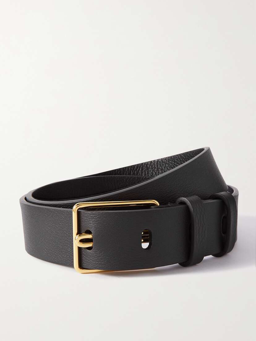 The Row Sydney Textured-leather Belt
