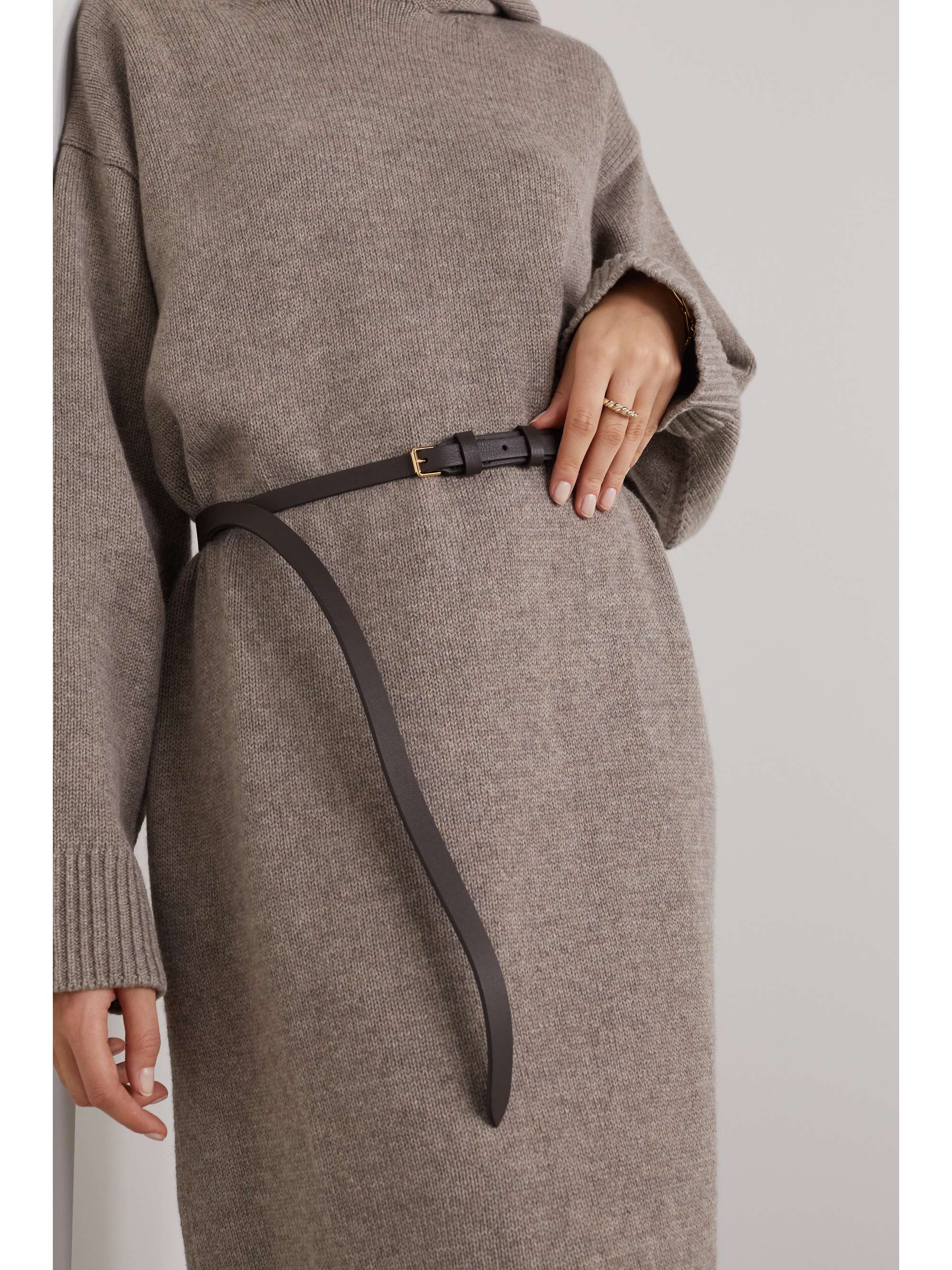 THE ROW Leather waist belt