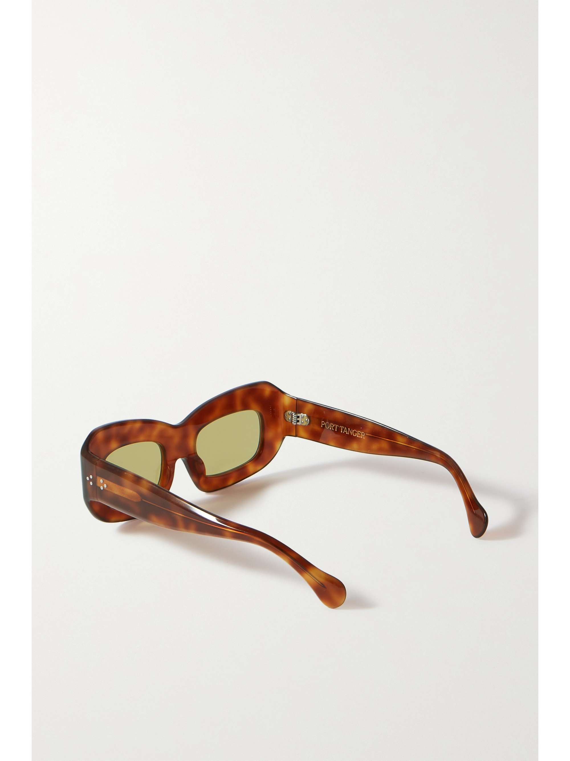 PORT TANGER Baraka rectangular-frame tortoiseshell acetate sunglasses