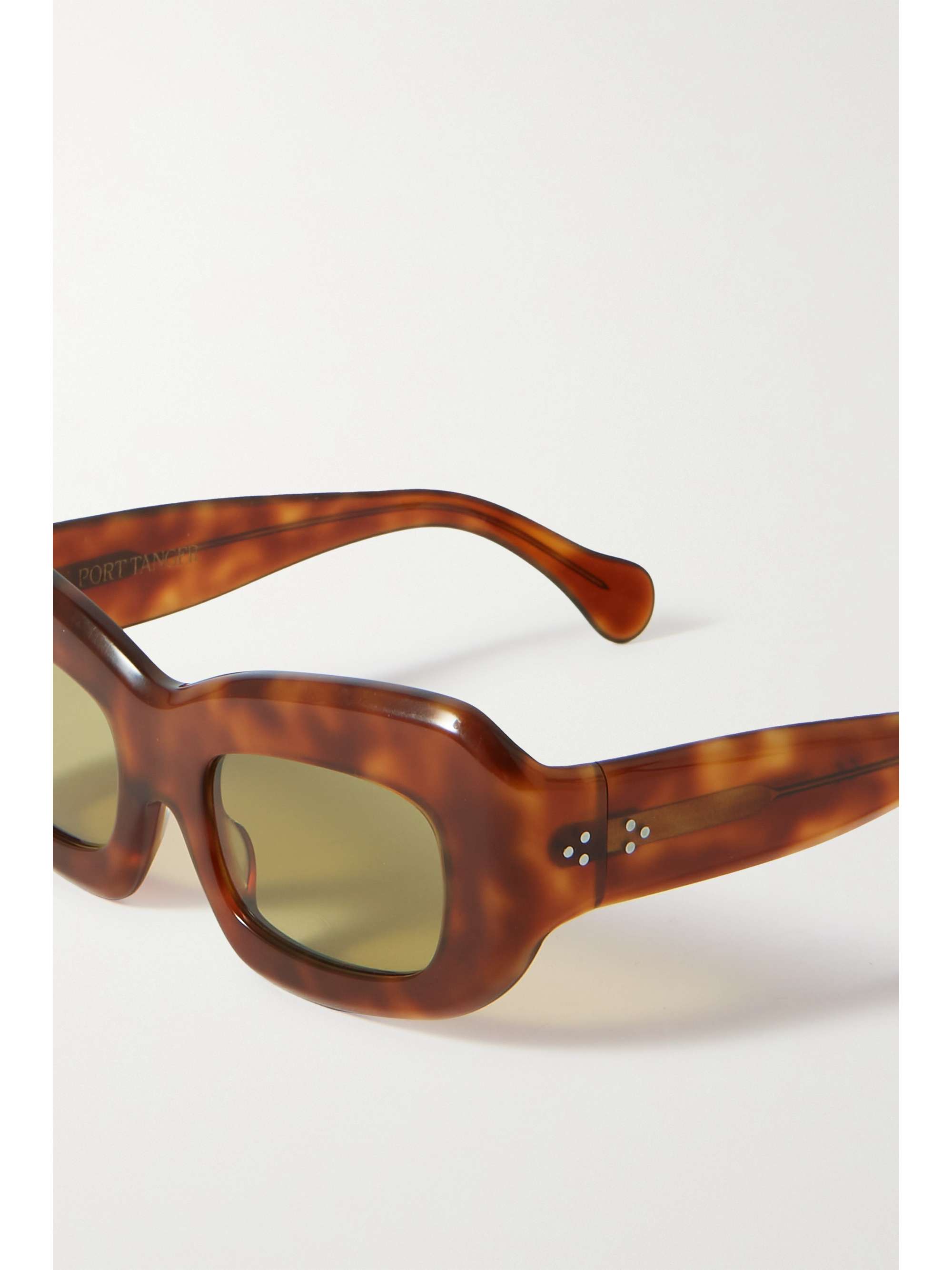PORT TANGER Baraka rectangular-frame tortoiseshell acetate sunglasses