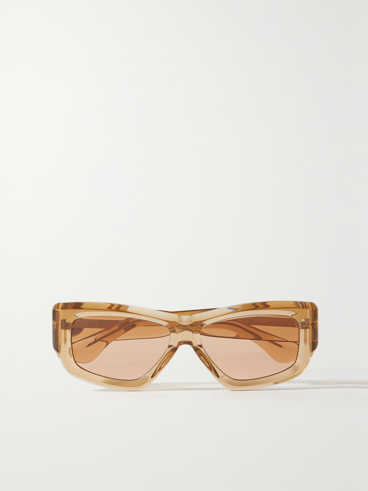 Port Tanger - Kaswara Square-frame Acetate Sunglasses - Neutrals