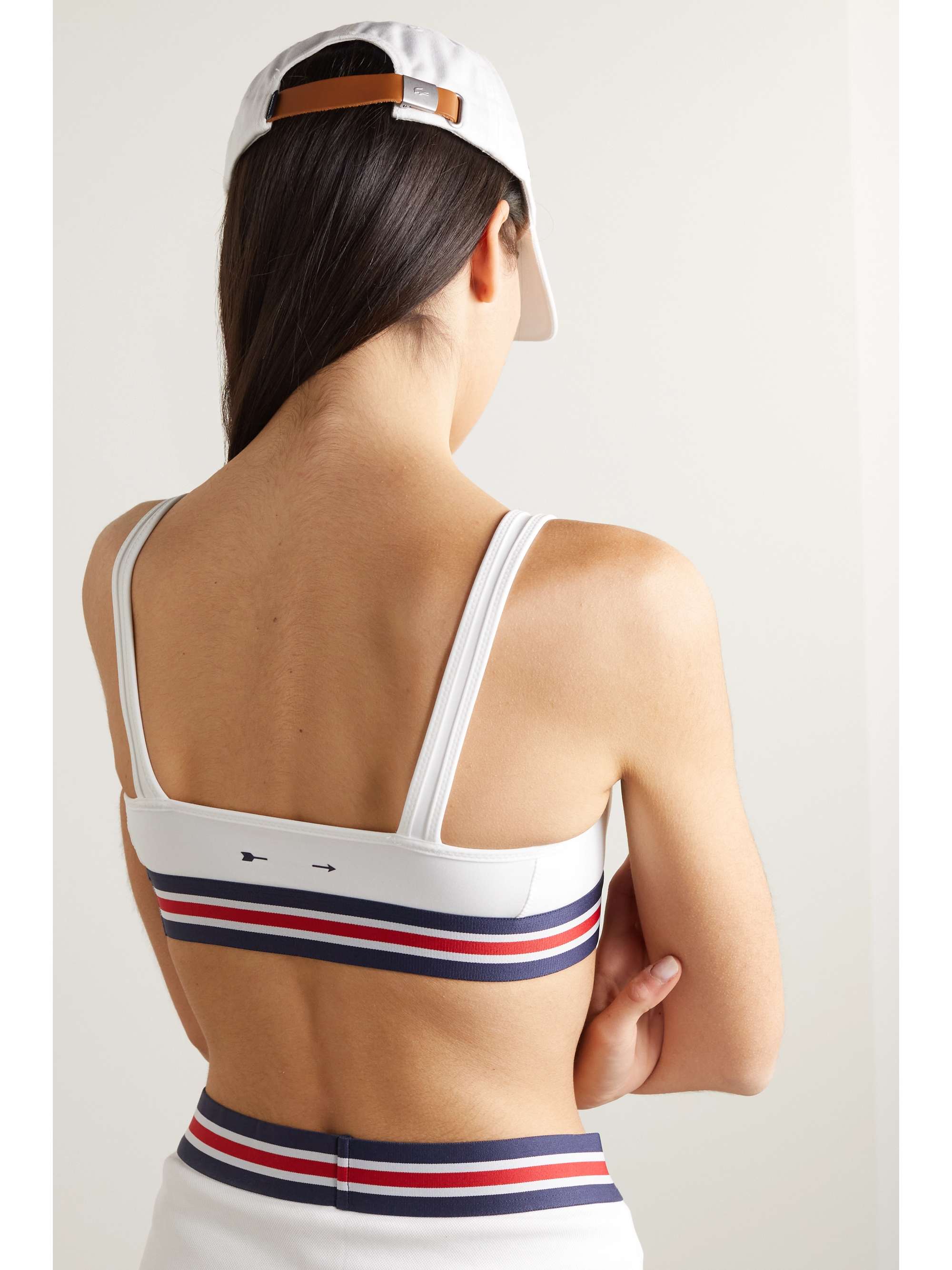 THE UPSIDE Love Rory striped stretch recycled sports bra