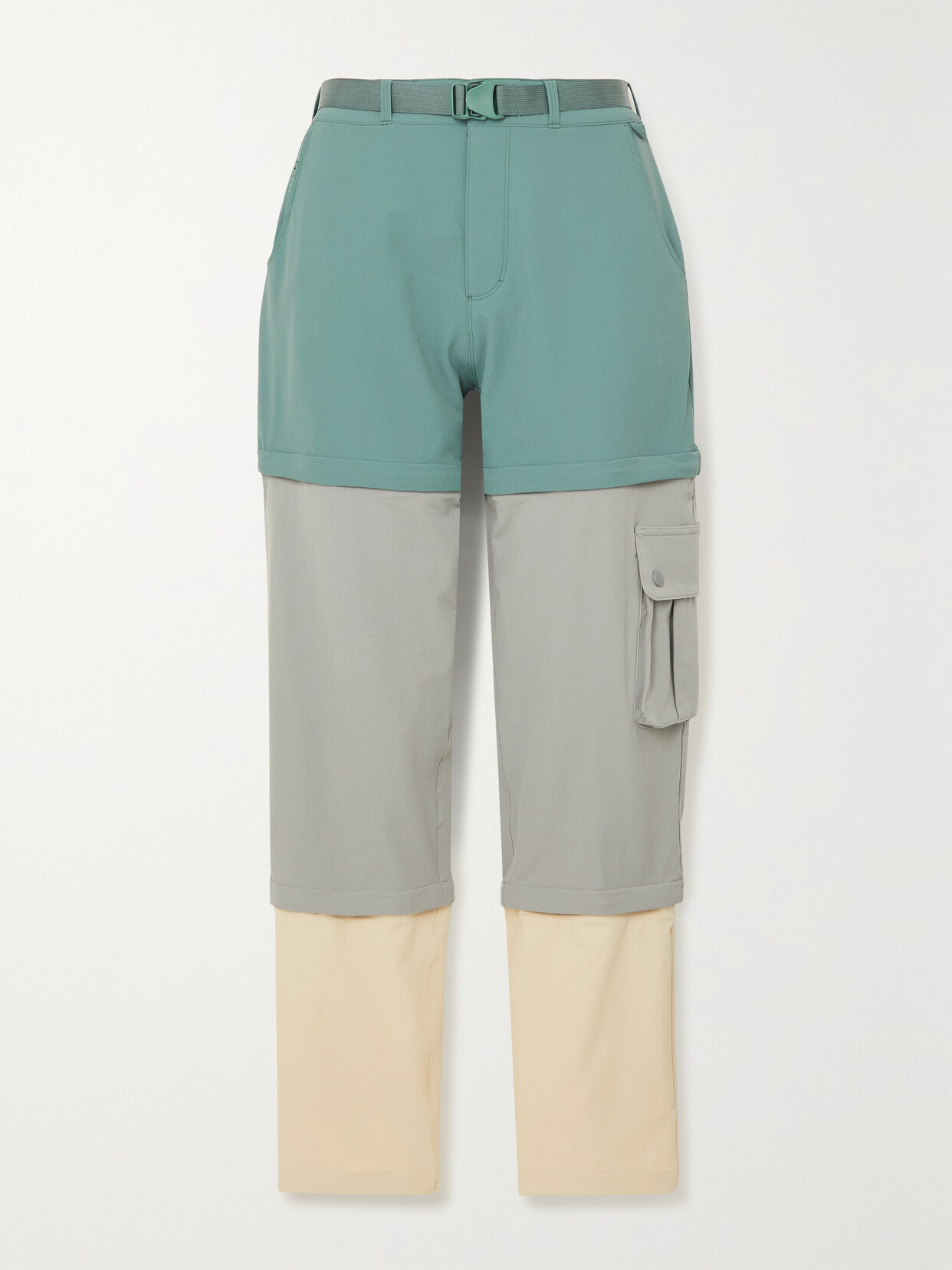 Outdoor Voices - Zip-off Convertible Belted Rectrek Pants - Green