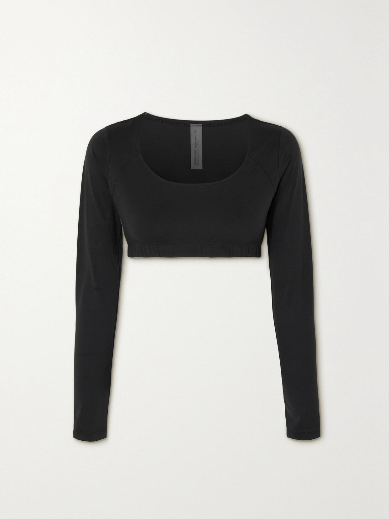 Outdoor Voices Cropped Sculpt Top In Black