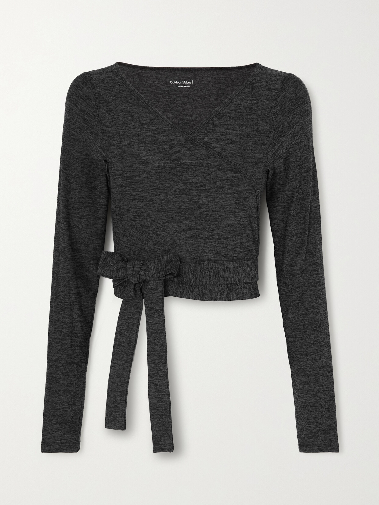 Outdoor Voices - Cloudknit Wrap Top - Black