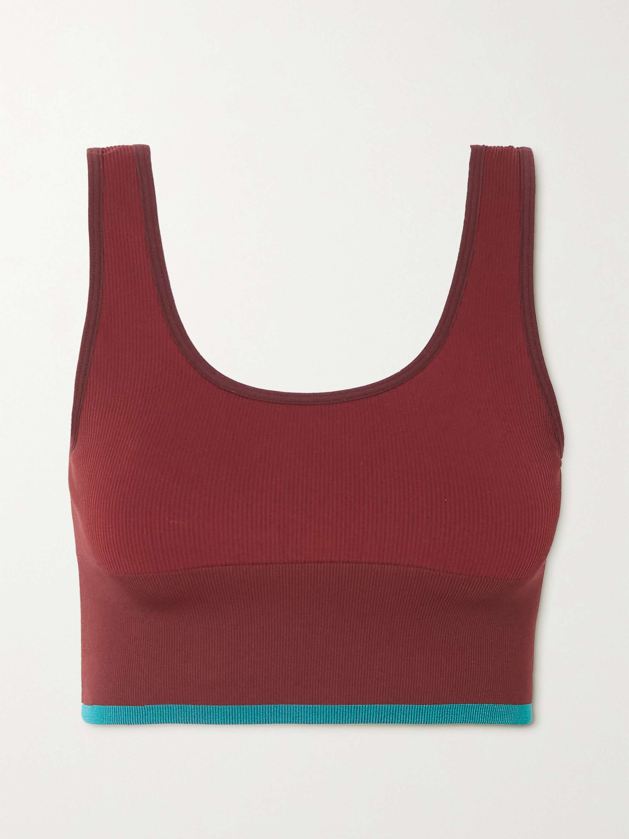 OUTDOOR VOICES Ribbed stretch sports bra