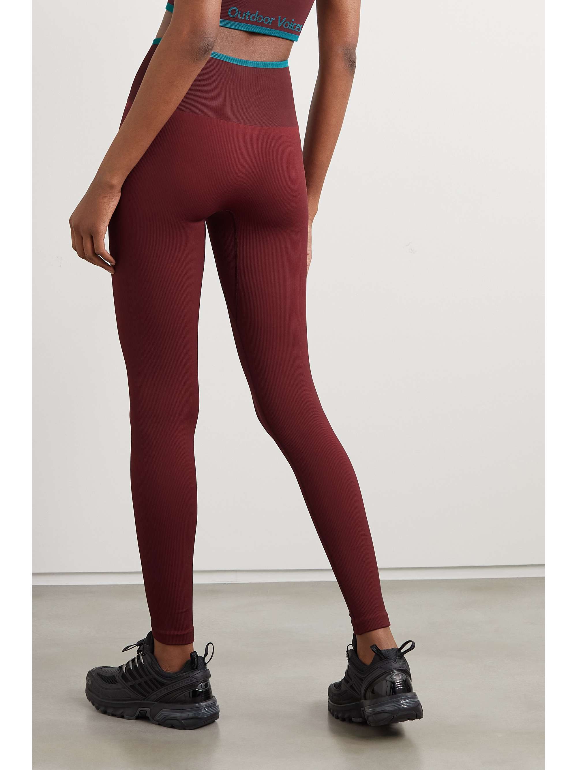 OUTDOOR VOICES Ribbed stretch 7/8 leggings