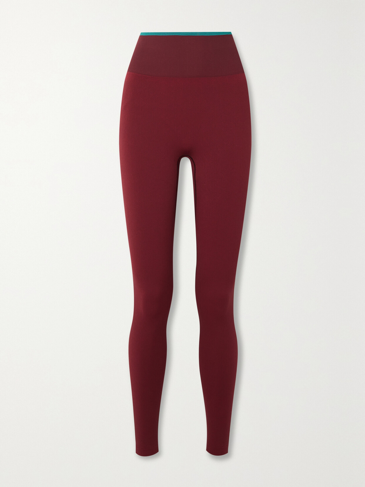 Outdoor Voices - Ribbed Stretch 7/8 Leggings - Burgundy