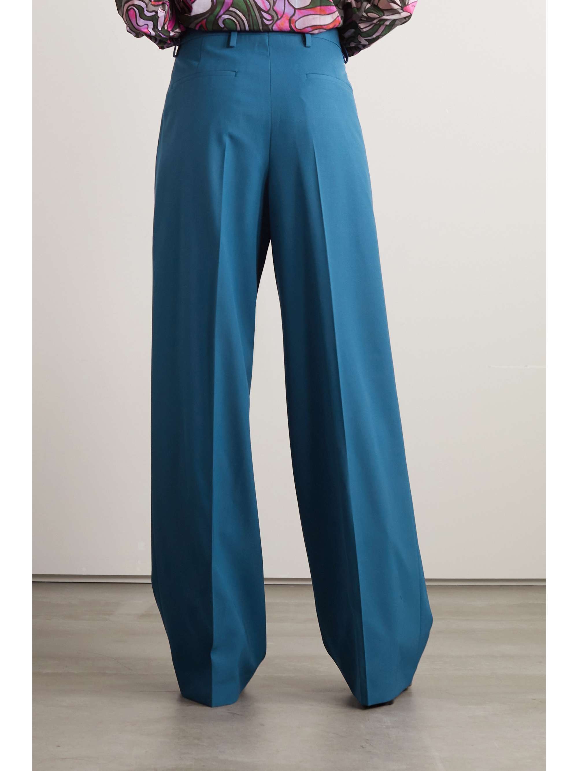 DRIES VAN NOTEN Pleated gabardine wide-leg pants | NET-A-PORTER