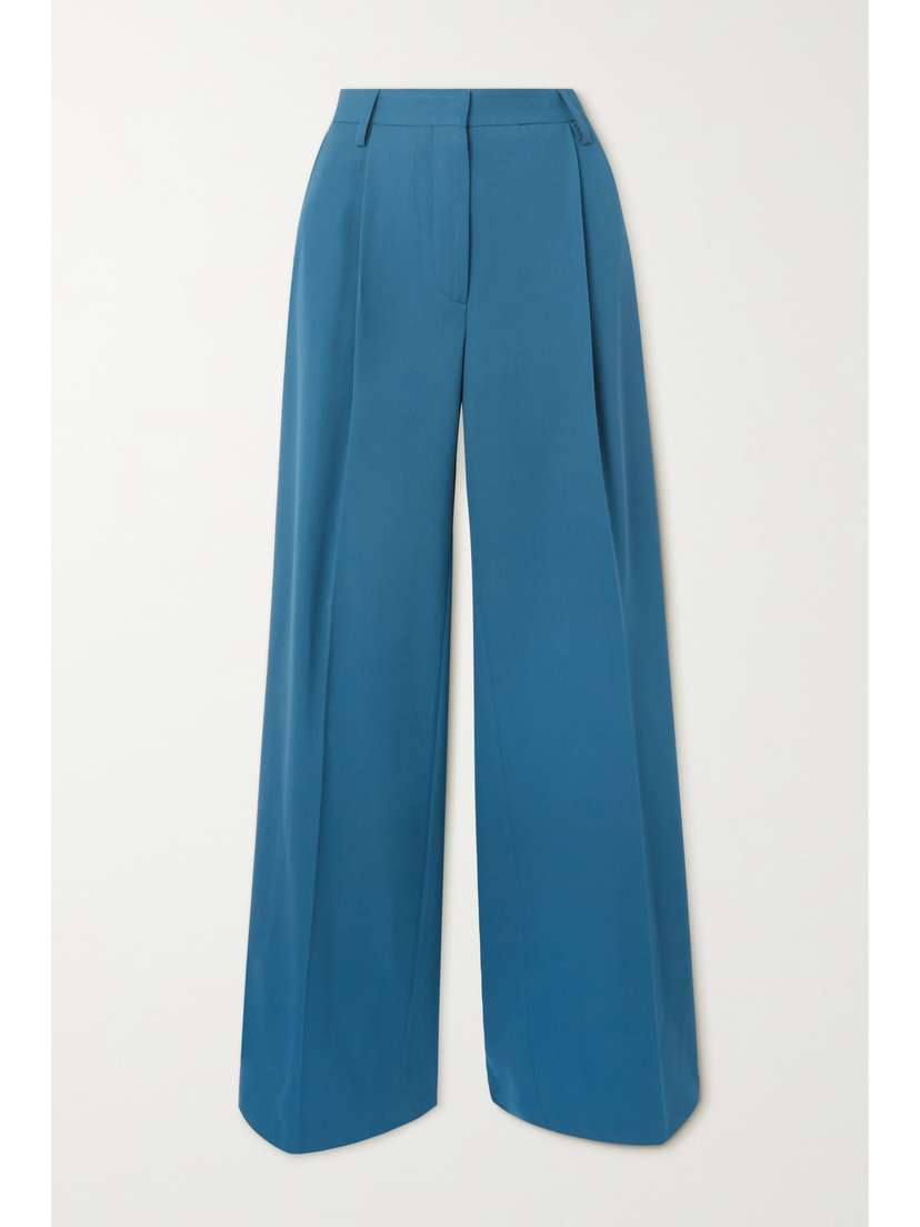 Dries Van Noten Pleated Gabardine Wide-leg Pants