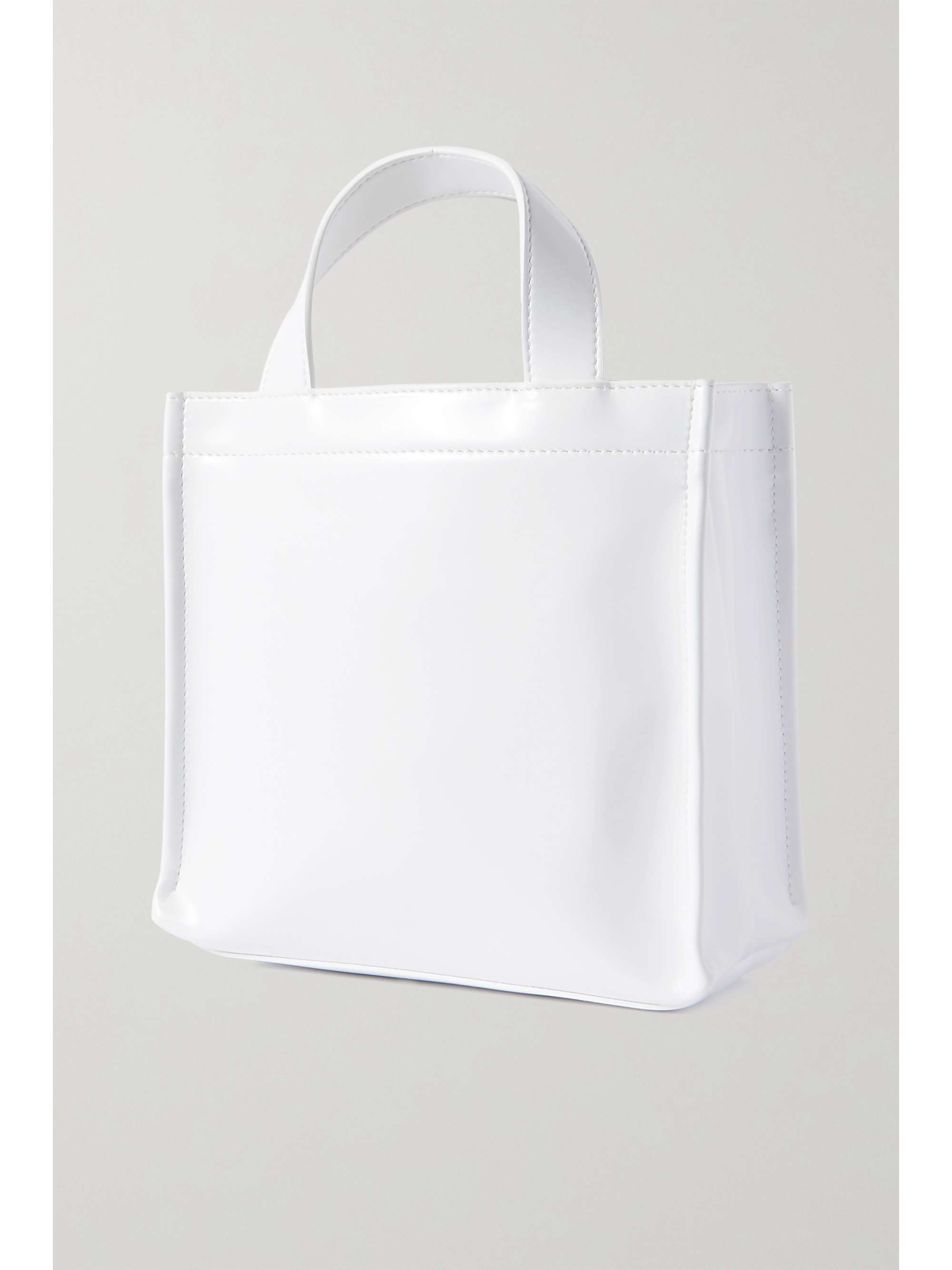ACNE STUDIOS 미니 엠보스드 인조 페이턴트 가죽 토트