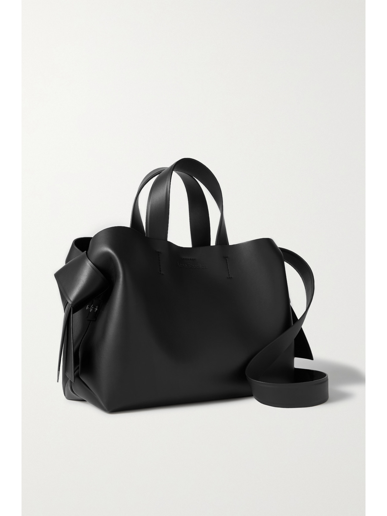 Acne Studios - Musubi Midi Knotted Leather Tote - Black