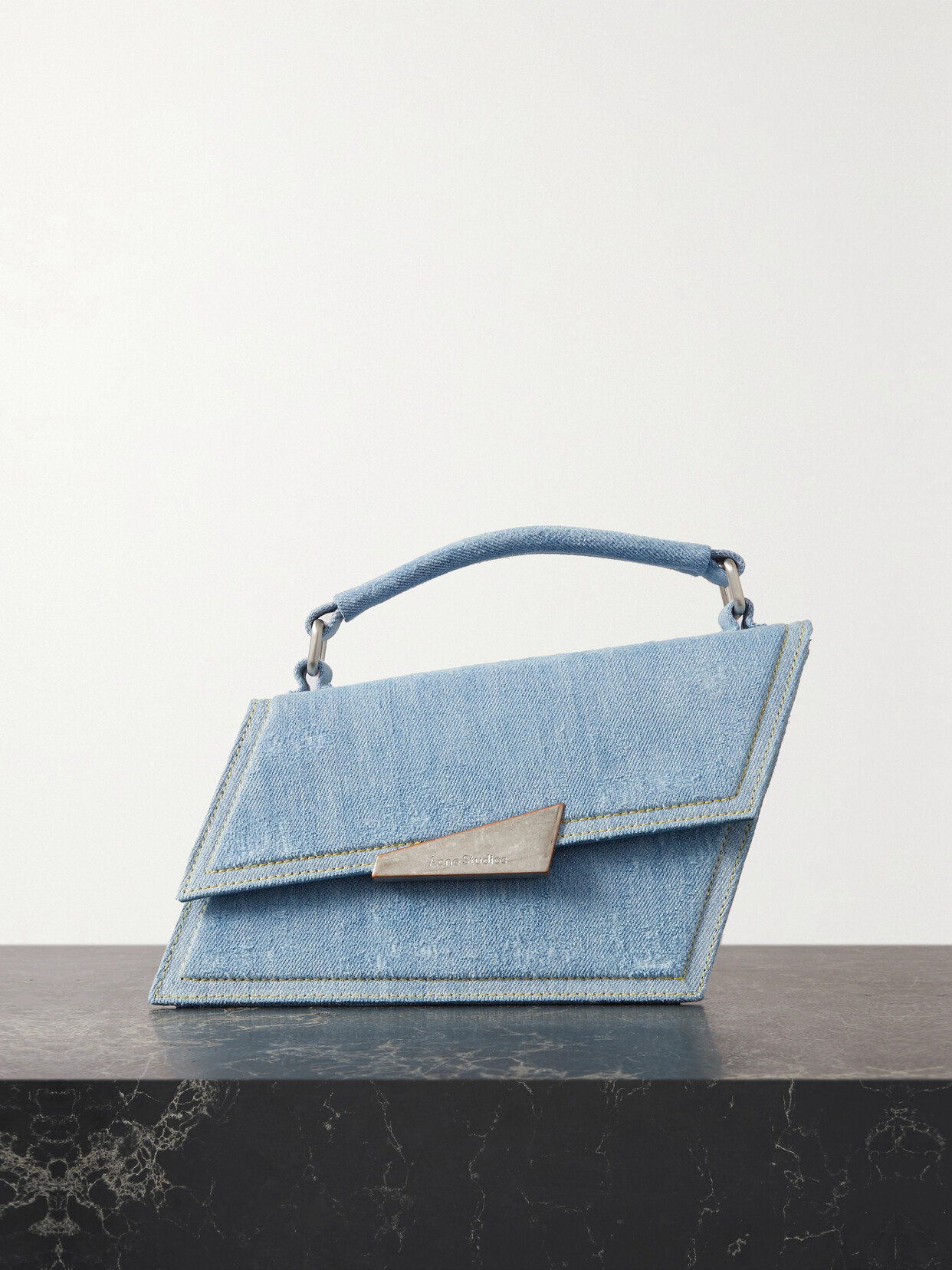 Acne Studios - Mini Asymmetric Denim Tote - Blue