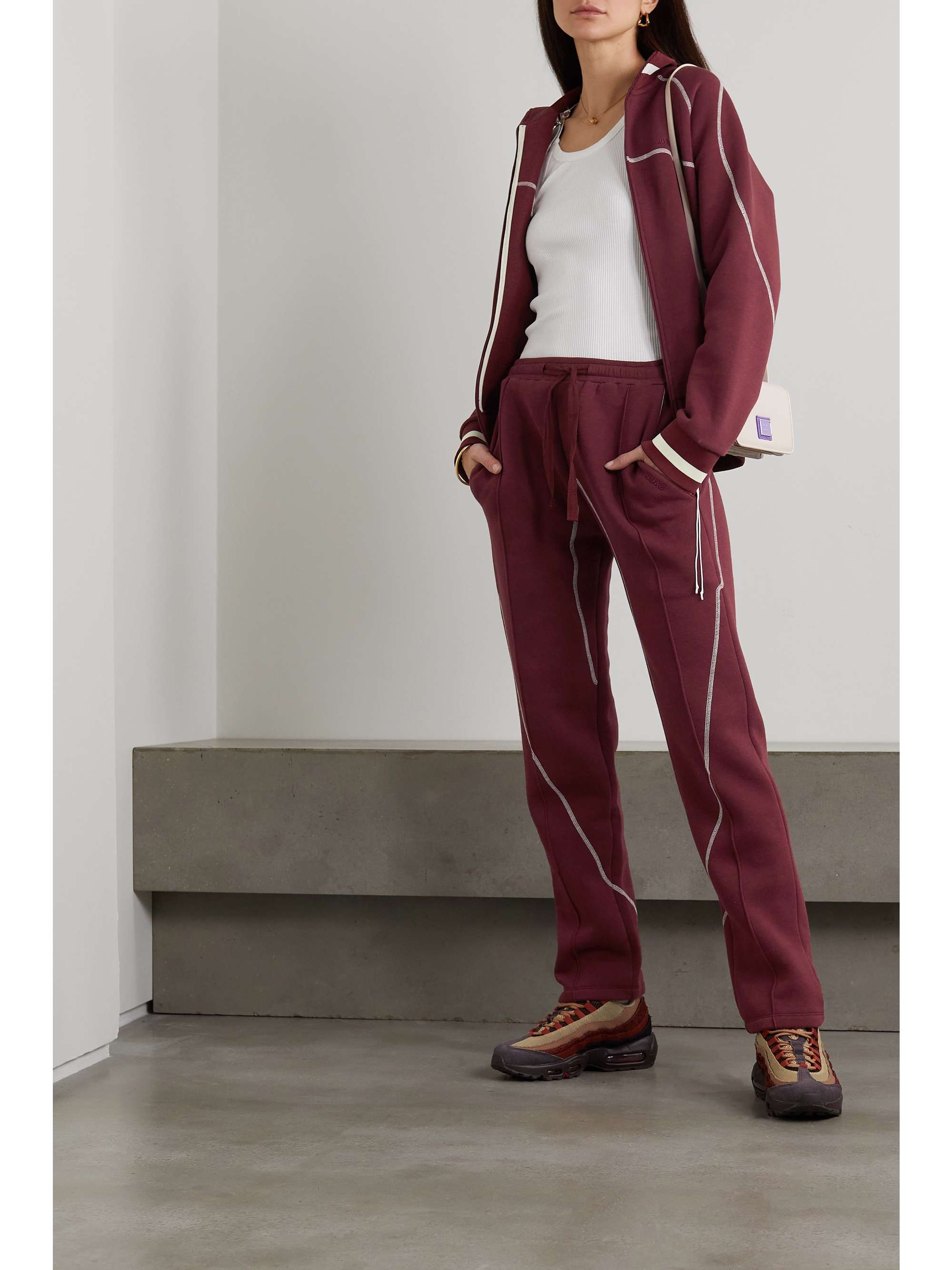 SAUL NASH Cotton-blend jersey track pants