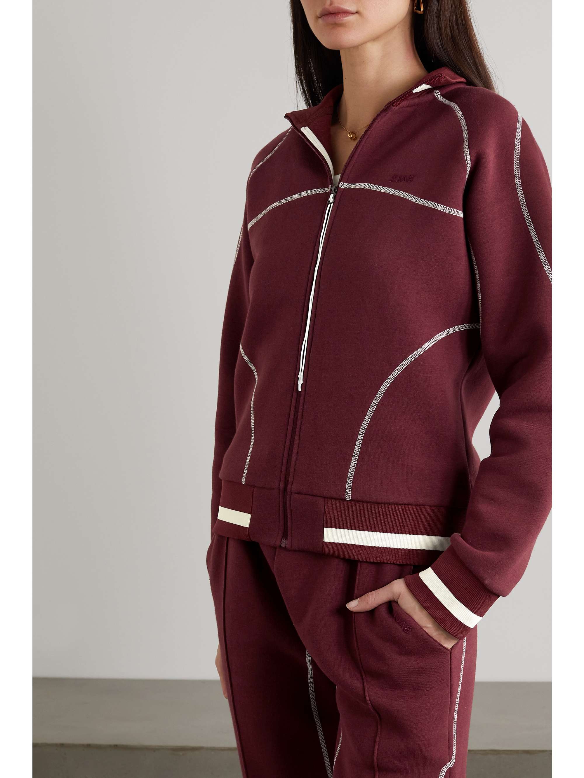 SAUL NASH Cotton-blend jersey track jacket
