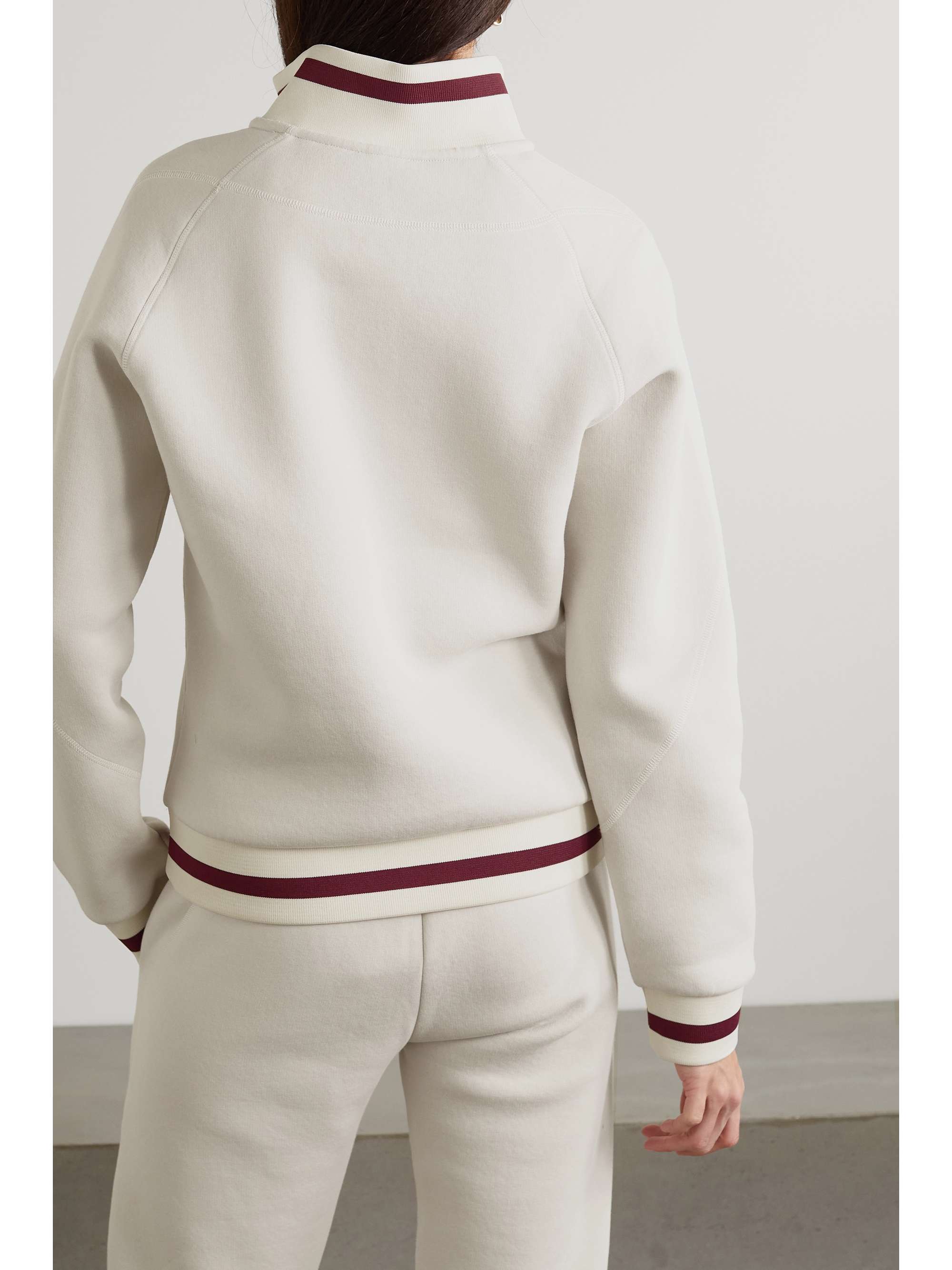 SAUL NASH Striped cotton-blend jersey sweatshirt