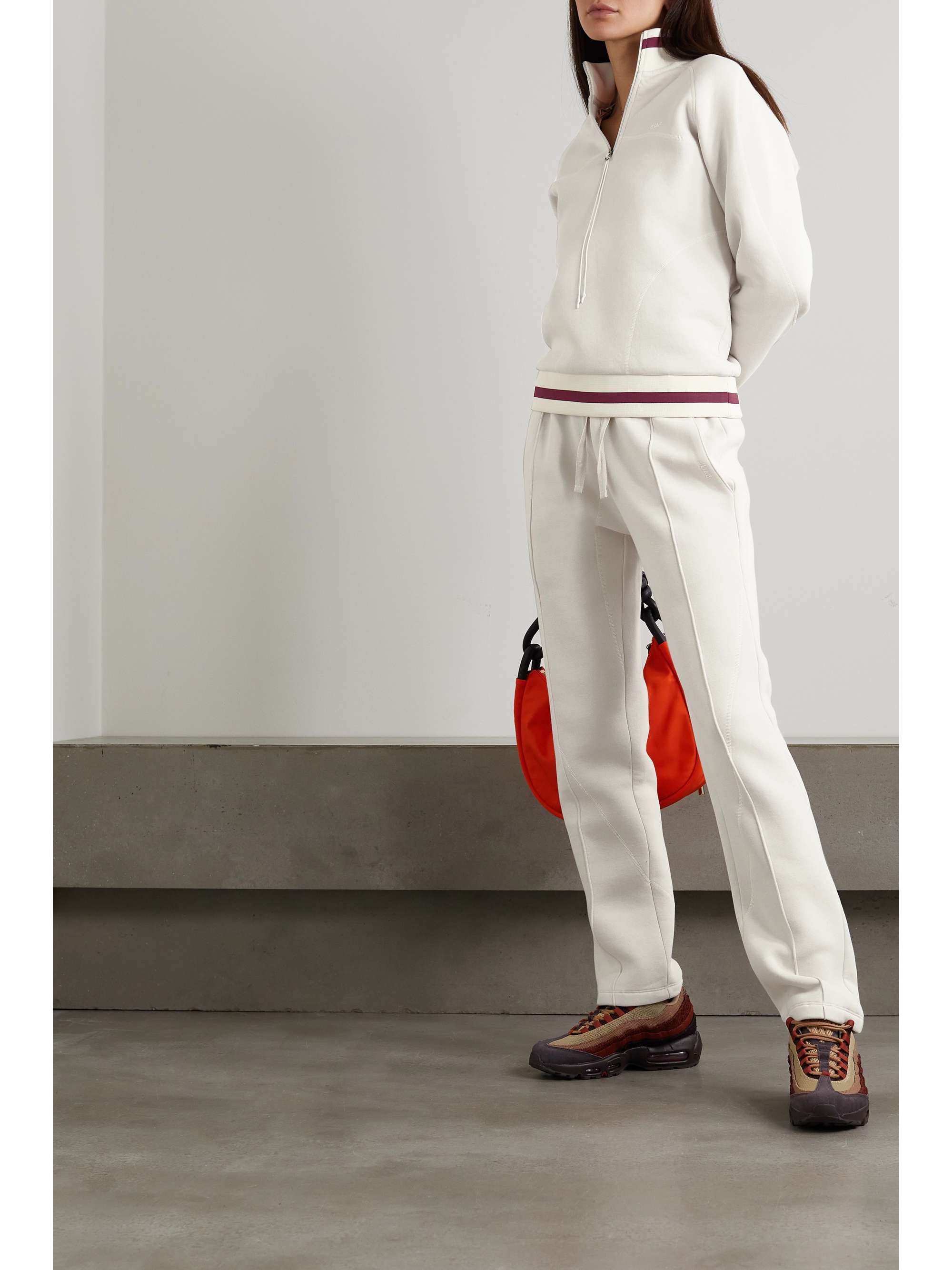 SAUL NASH Striped cotton-blend jersey sweatshirt
