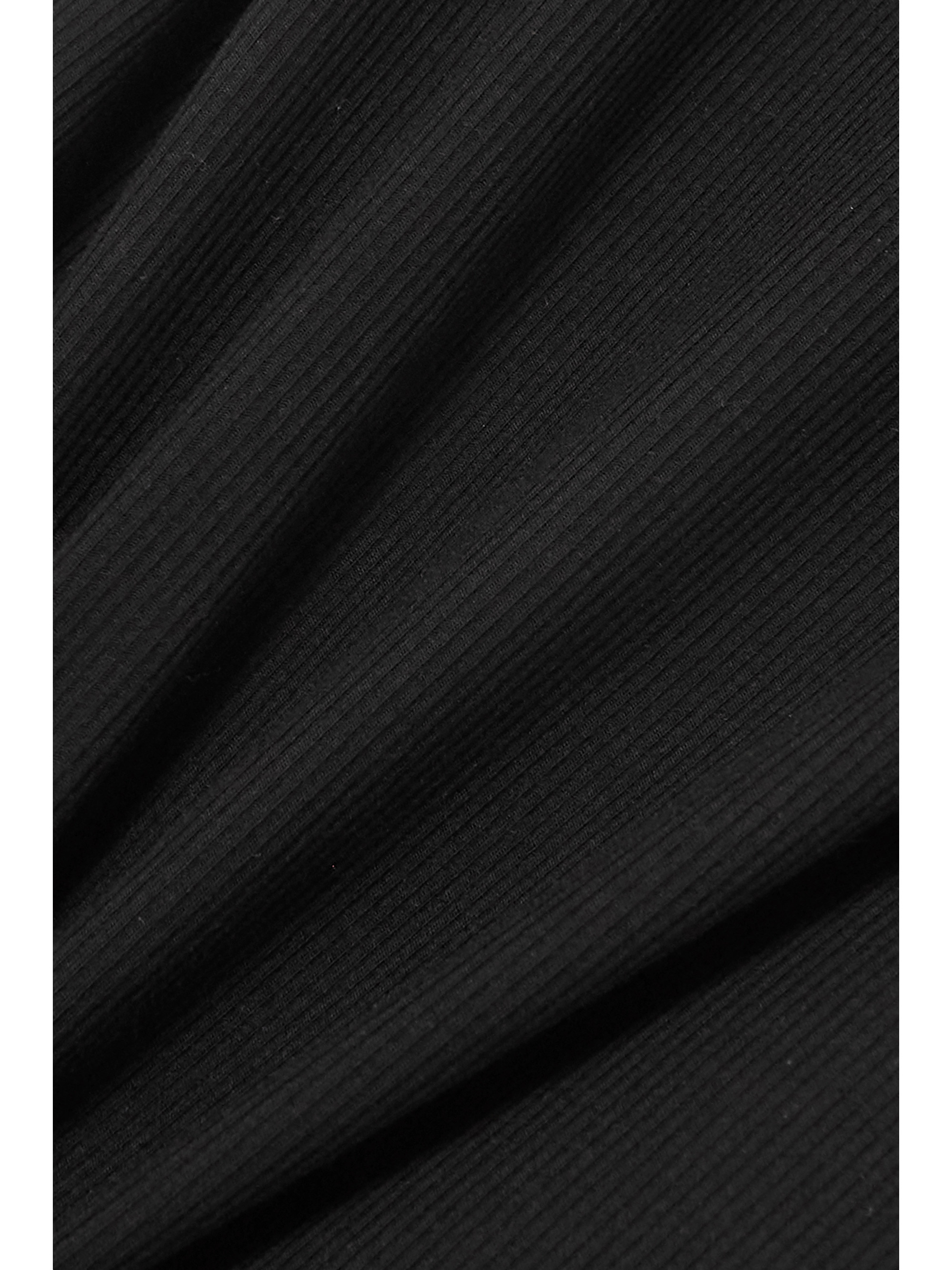 Skims Soft Lounge ribbed stretch-modal mini dress - Onyx