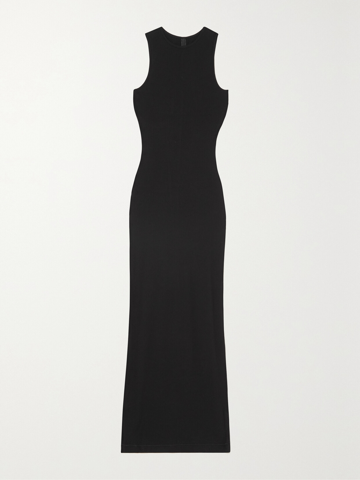 Skims - Soft Lounge Ribbed Stretch-modal Maxi Dress - Black