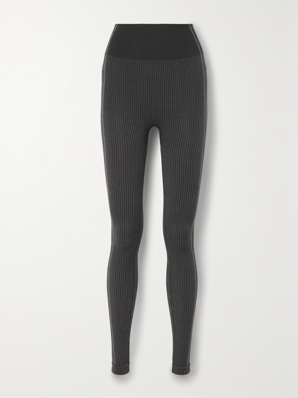 Nagnata - Ryo Ribbed Stretch Merino Wool-blend Leggings - Black