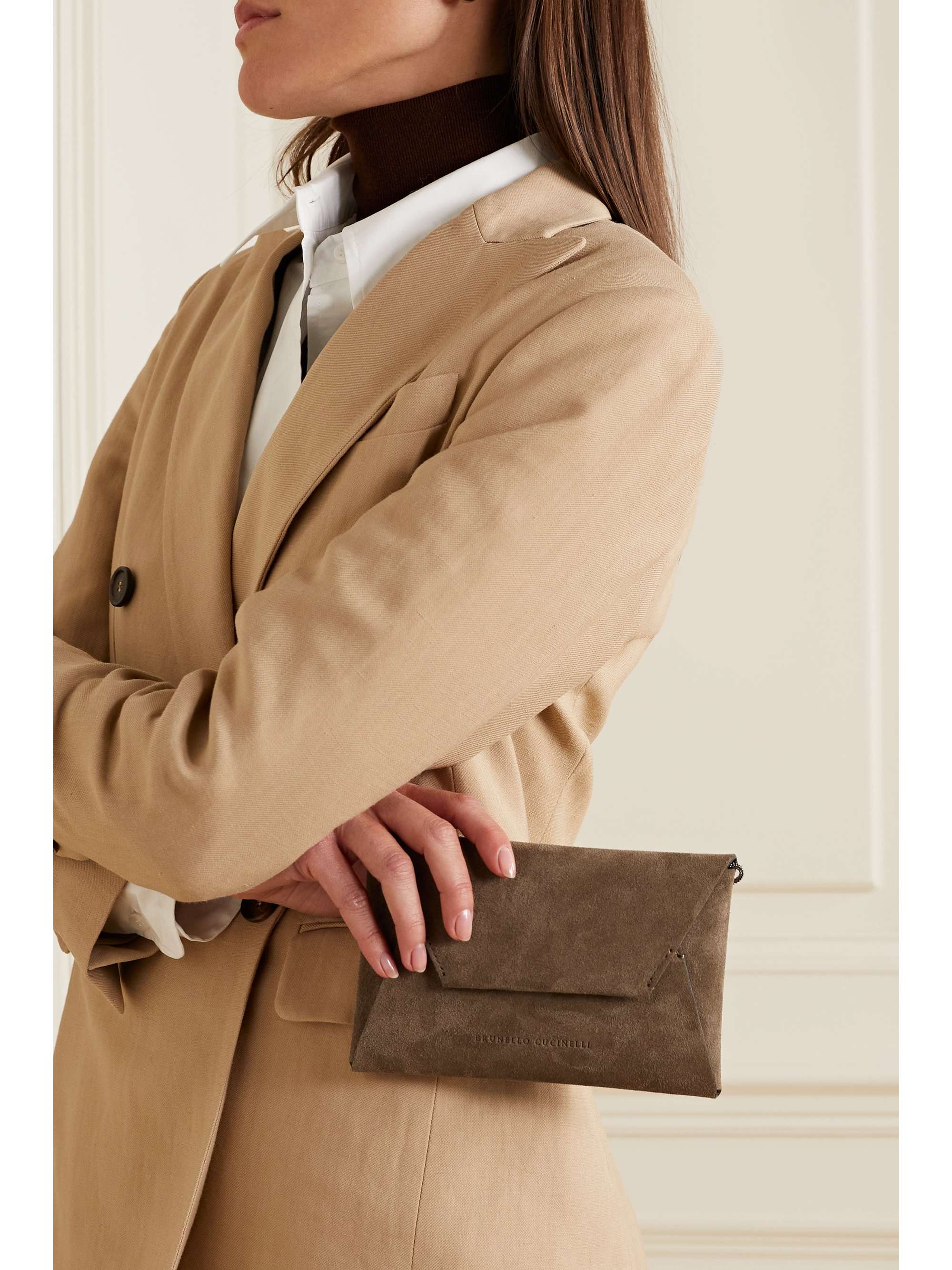 BRUNELLO CUCINELLI Suede shoulder bag