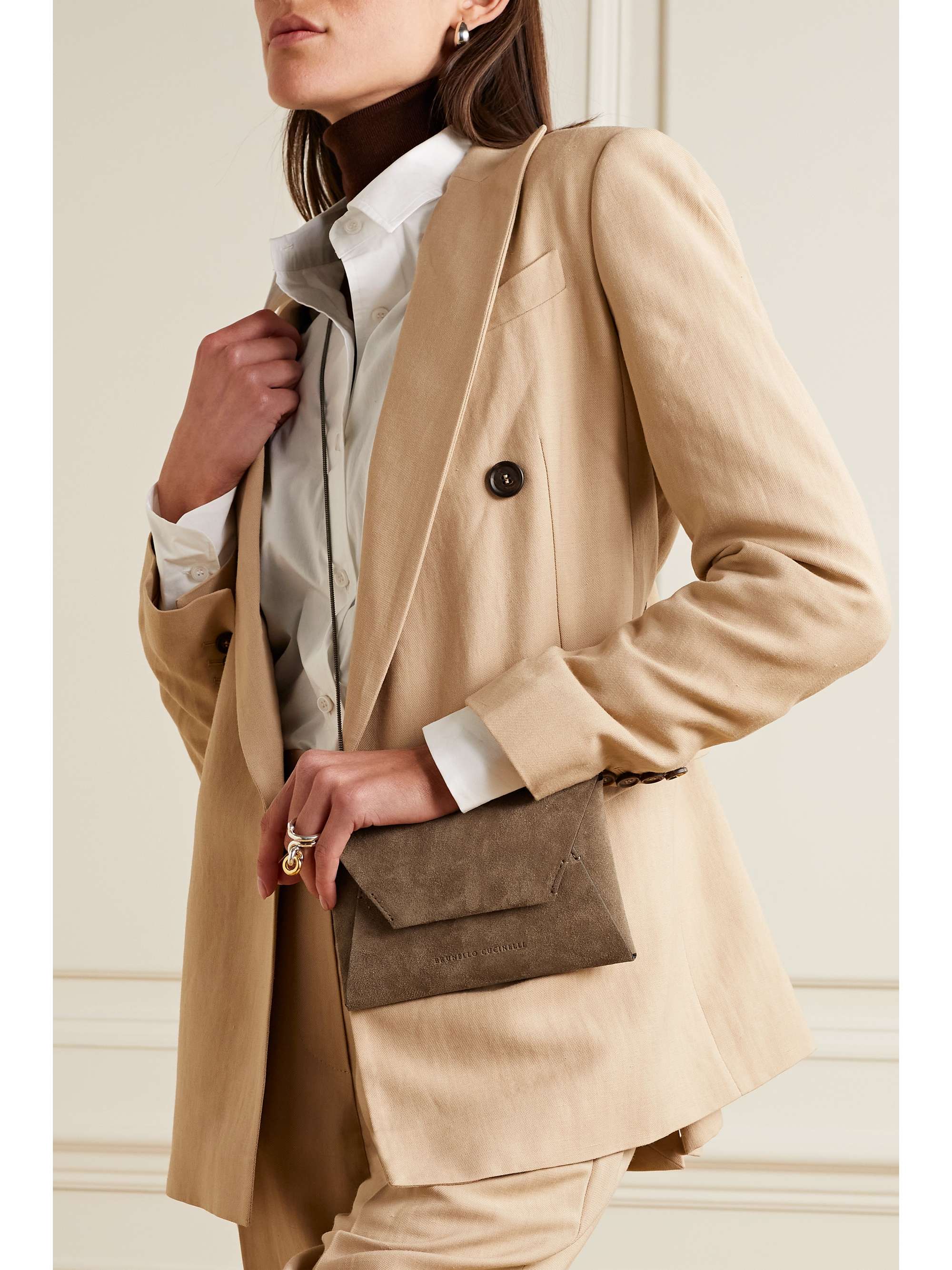 BRUNELLO CUCINELLI Suede shoulder bag