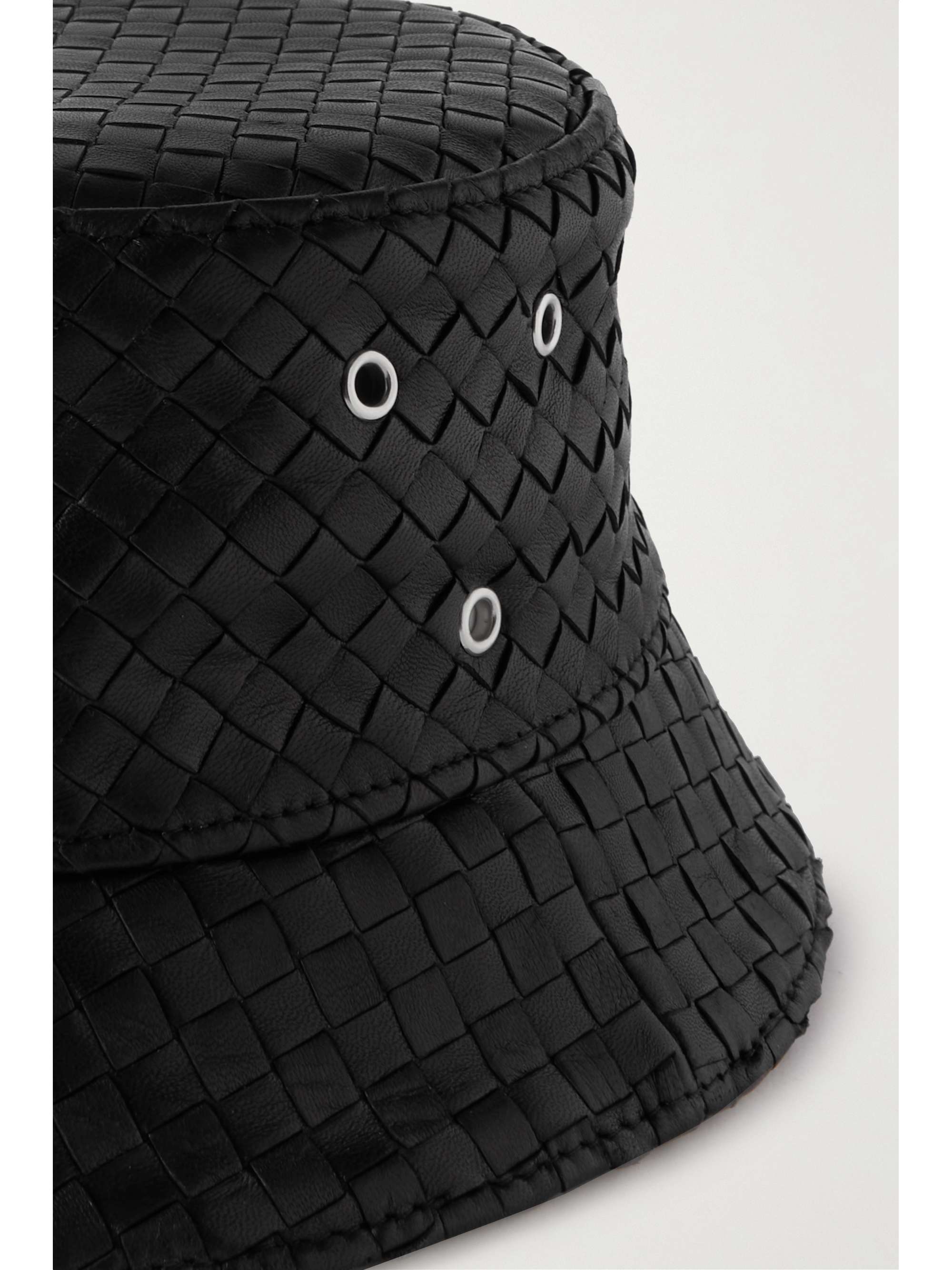 BOTTEGA VENETA Intrecciato leather bucket hat