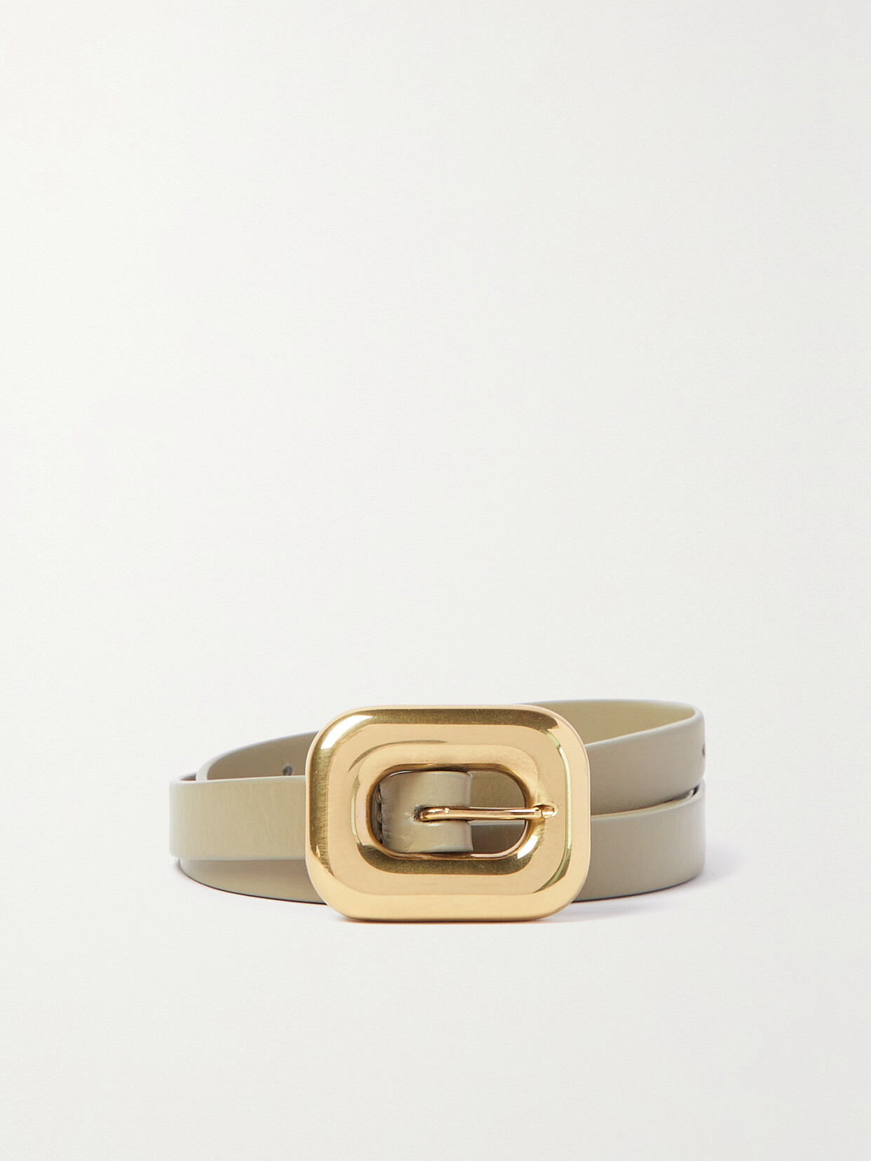 Bottega Veneta - Chain Link Leather Belt - Neutrals