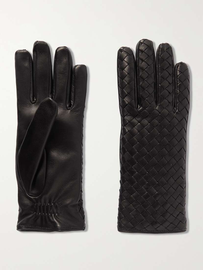 Bottega Veneta Intrecciato Leather Gloves