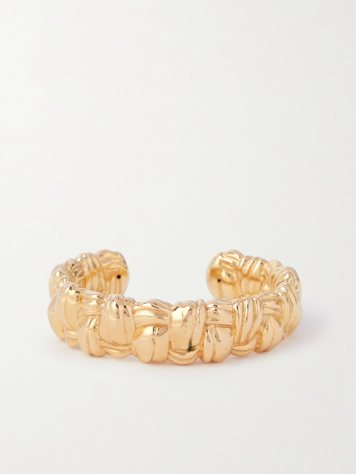 Bottega Veneta - Intrecciato Gold-plated Cuff - L