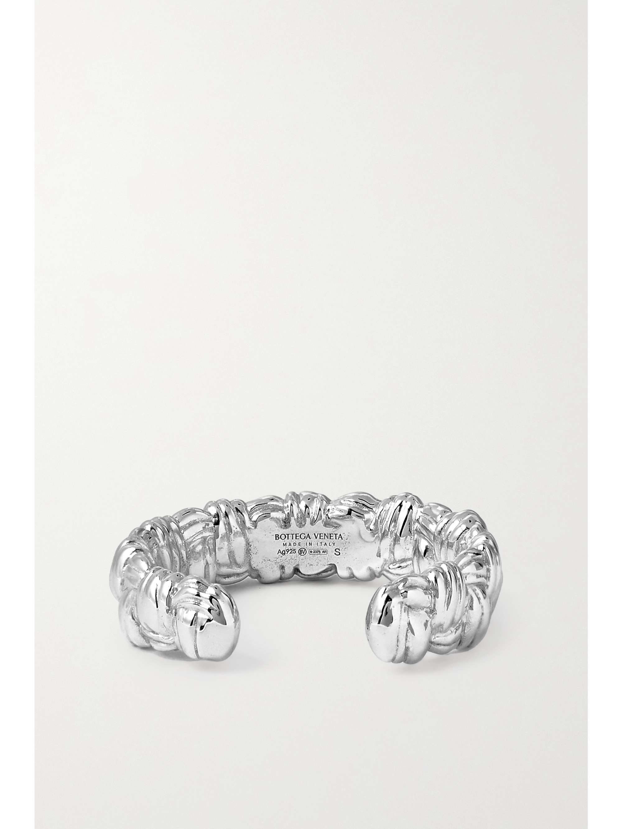 BOTTEGA VENETA Intrecciato gold-tone cuff