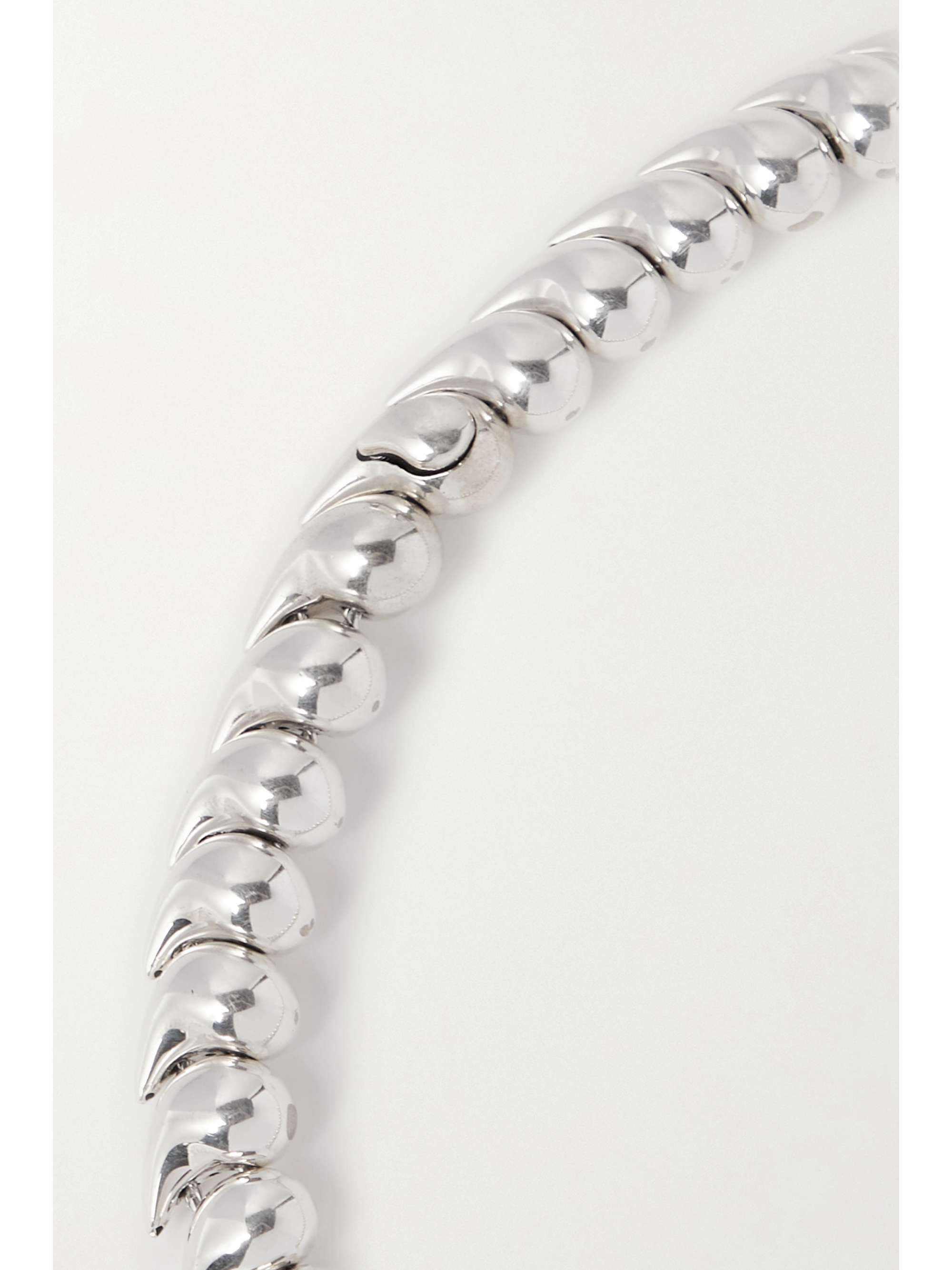 BOTTEGA VENETA Tear Drop silver necklace