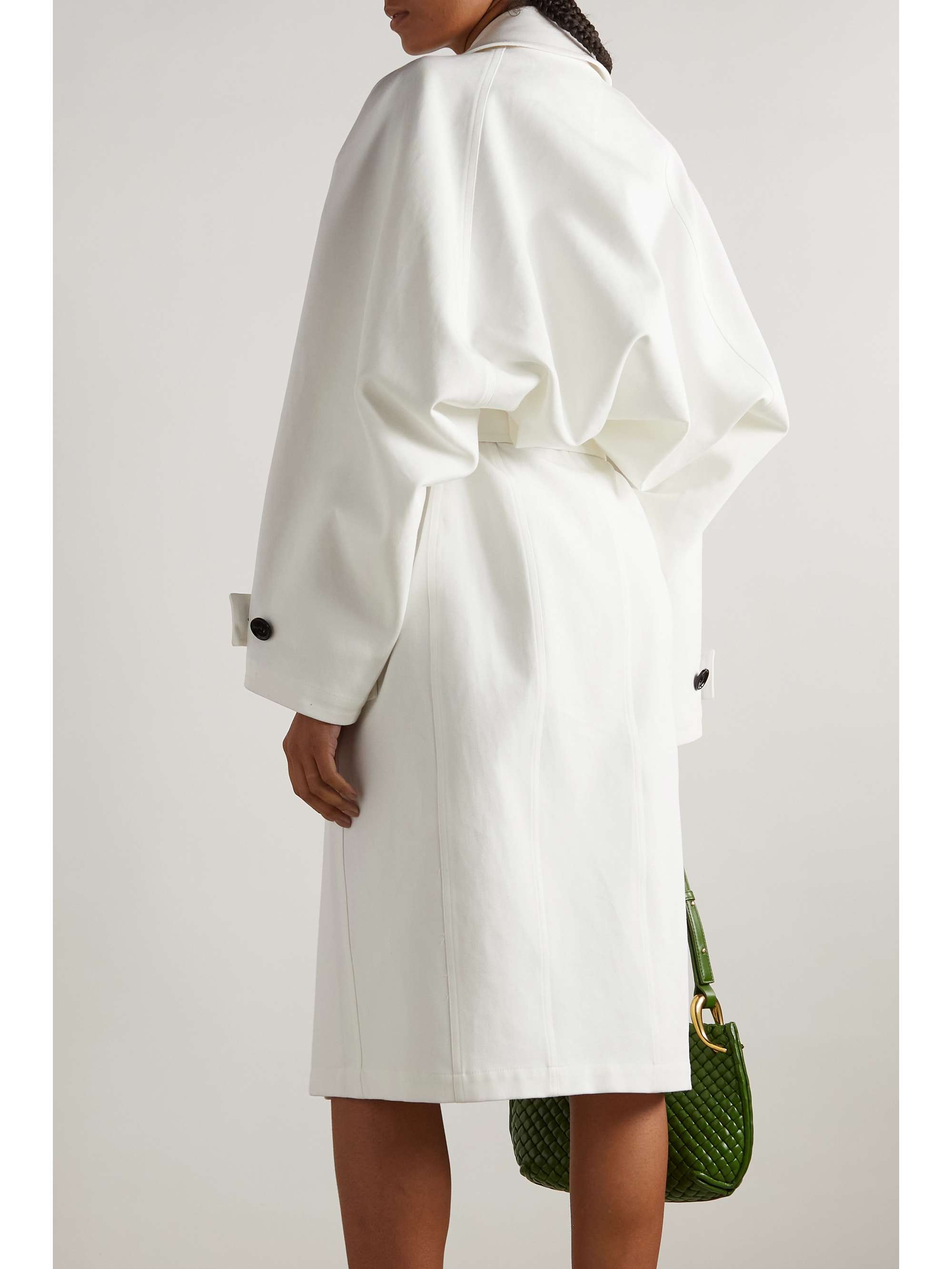 BOTTEGA VENETA Double-breasted belted cotton-canvas trench coat