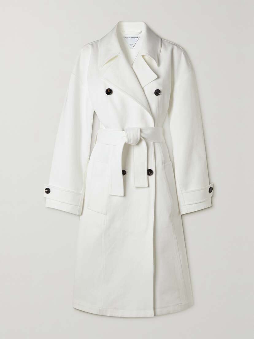 Bottega Veneta Double-breasted Belted Cotton-canvas Trench Coat