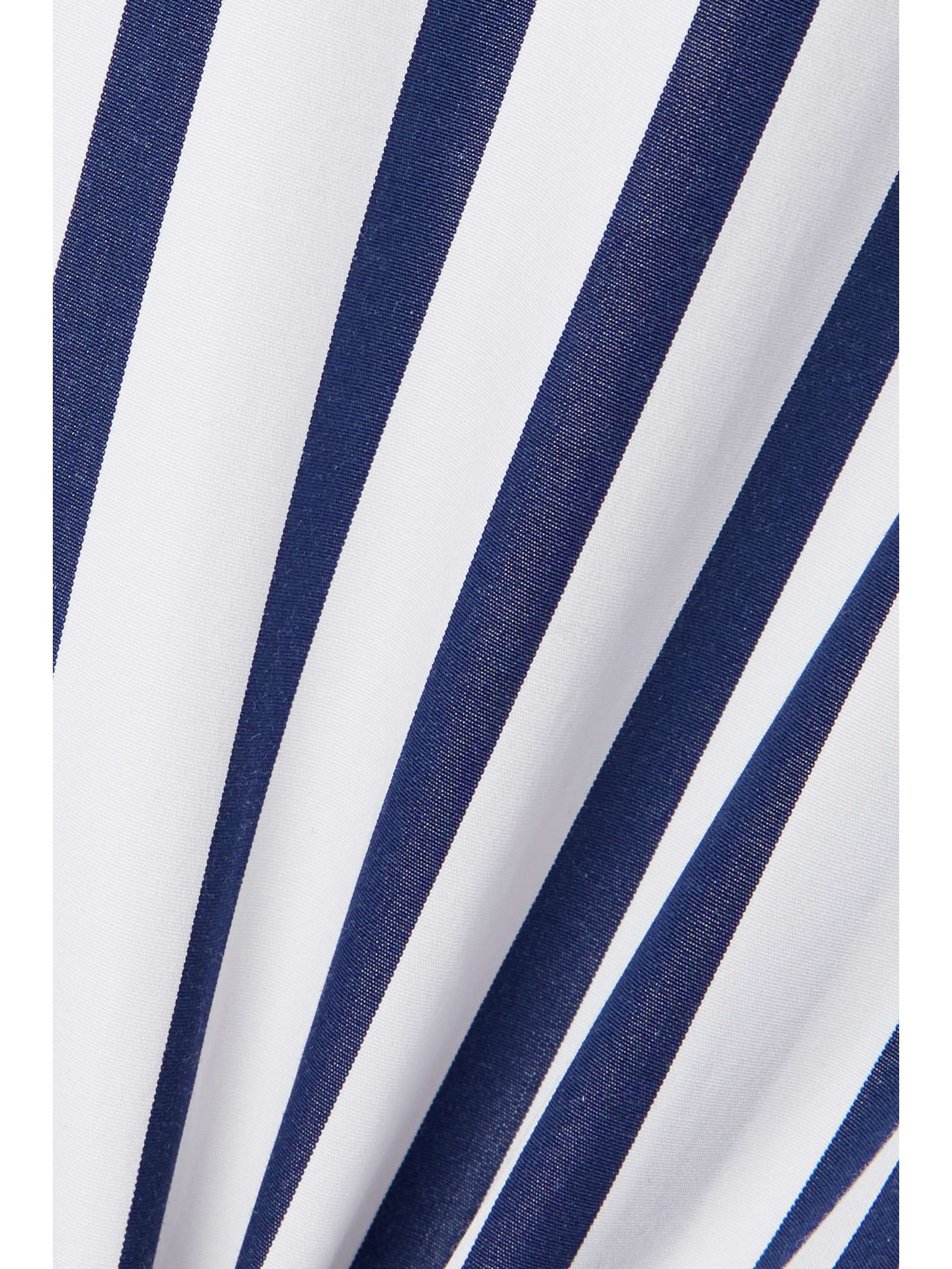 BOTTEGA VENETA Oversized striped cotton-poplin shirt