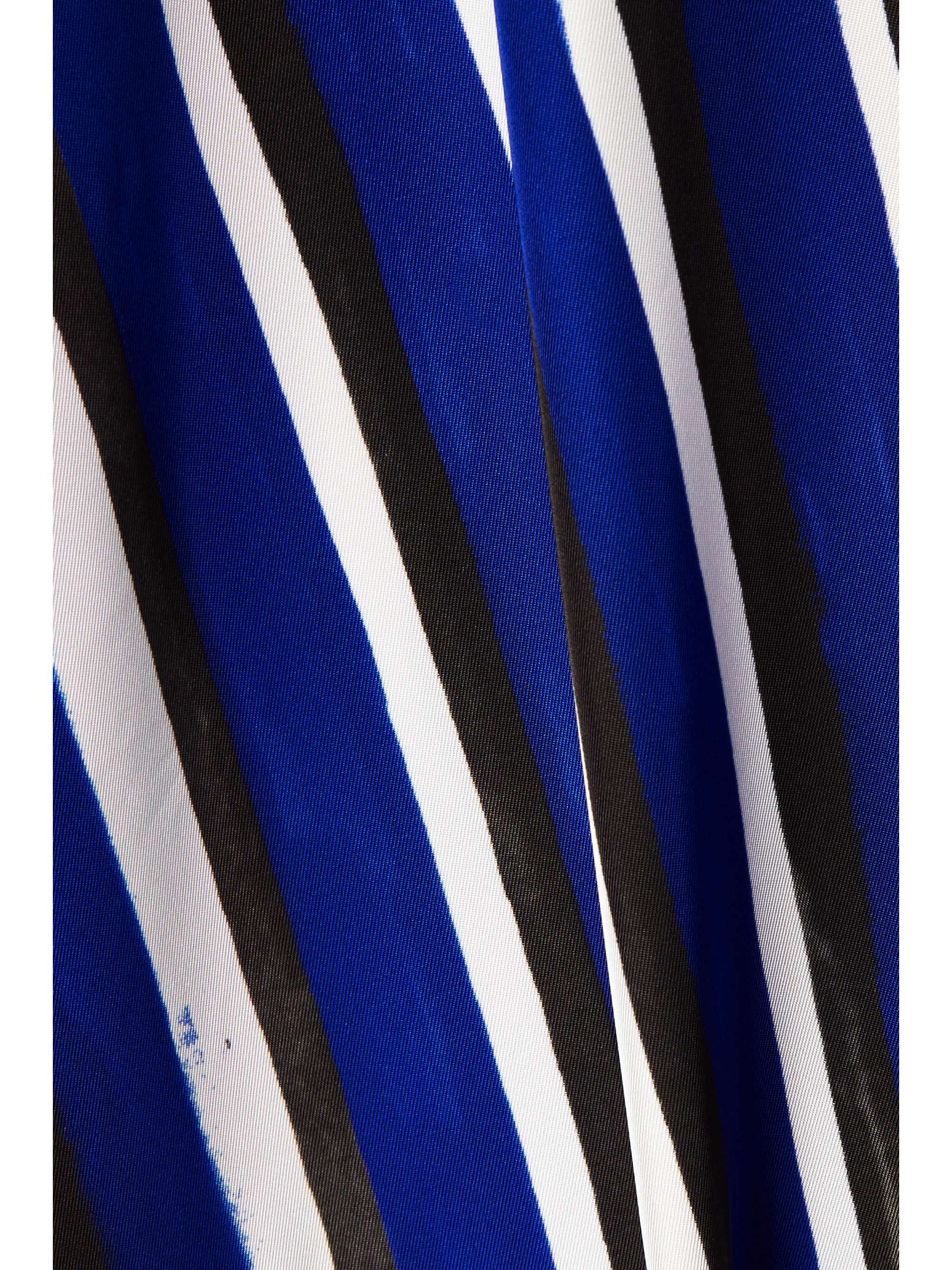 BOTTEGA VENETA Draped striped twill shirt dress