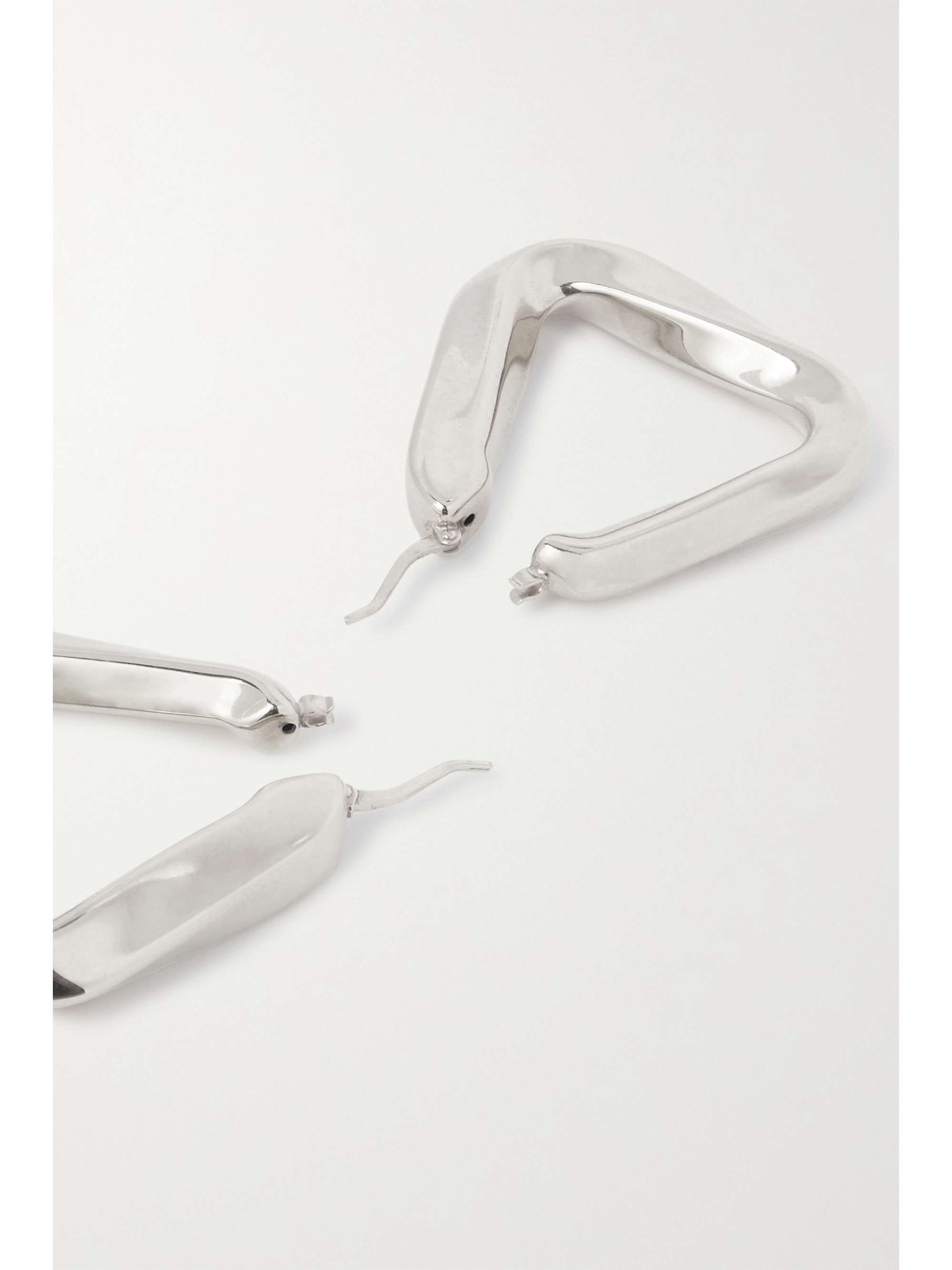 BOTTEGA VENETA Twist medium gold-tone hoop earrings