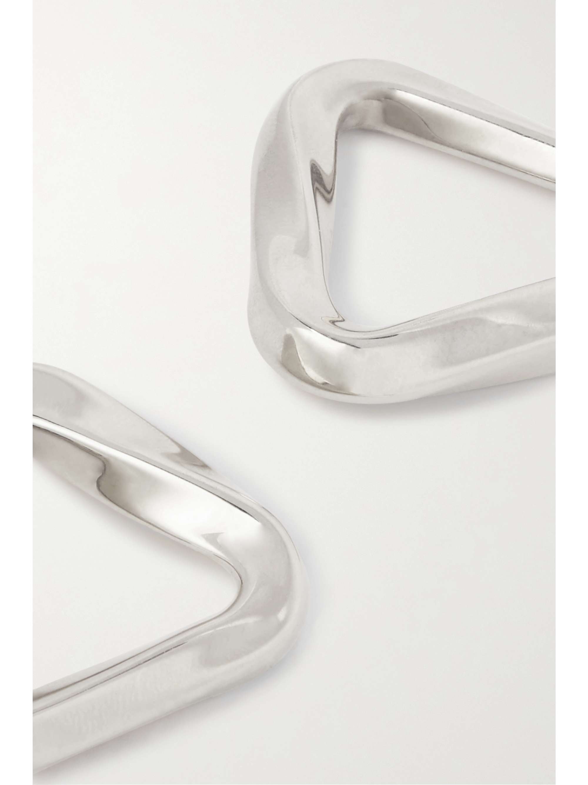 BOTTEGA VENETA Twist medium gold-tone hoop earrings