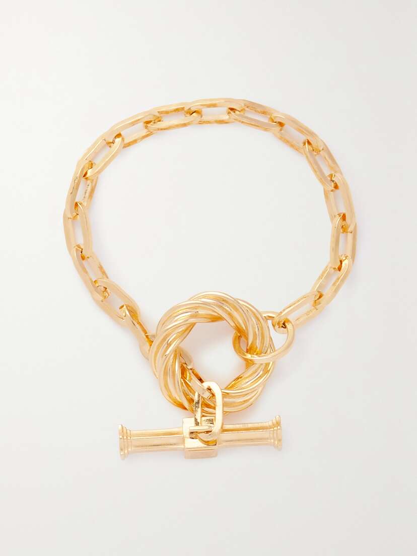 Bottega Veneta Twist Gold-plated Bracelet