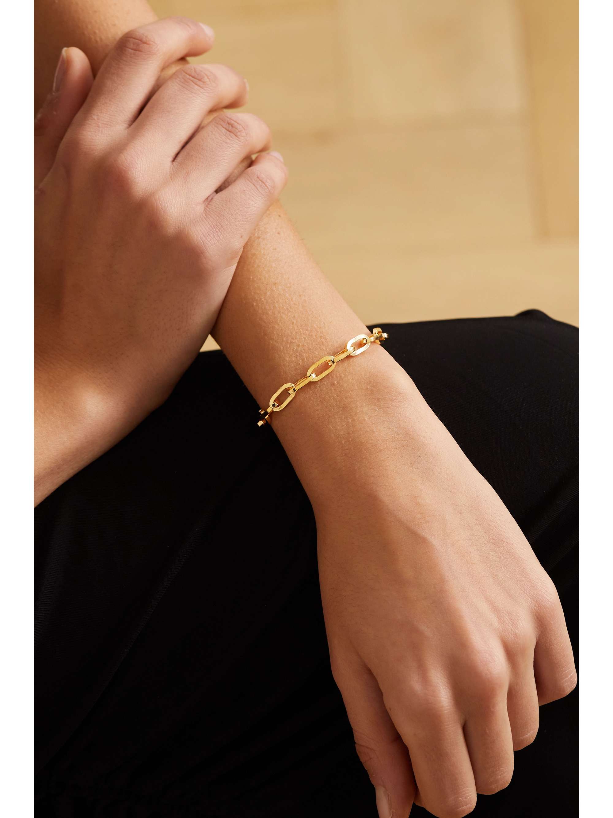 Twist gold-plated bracelet