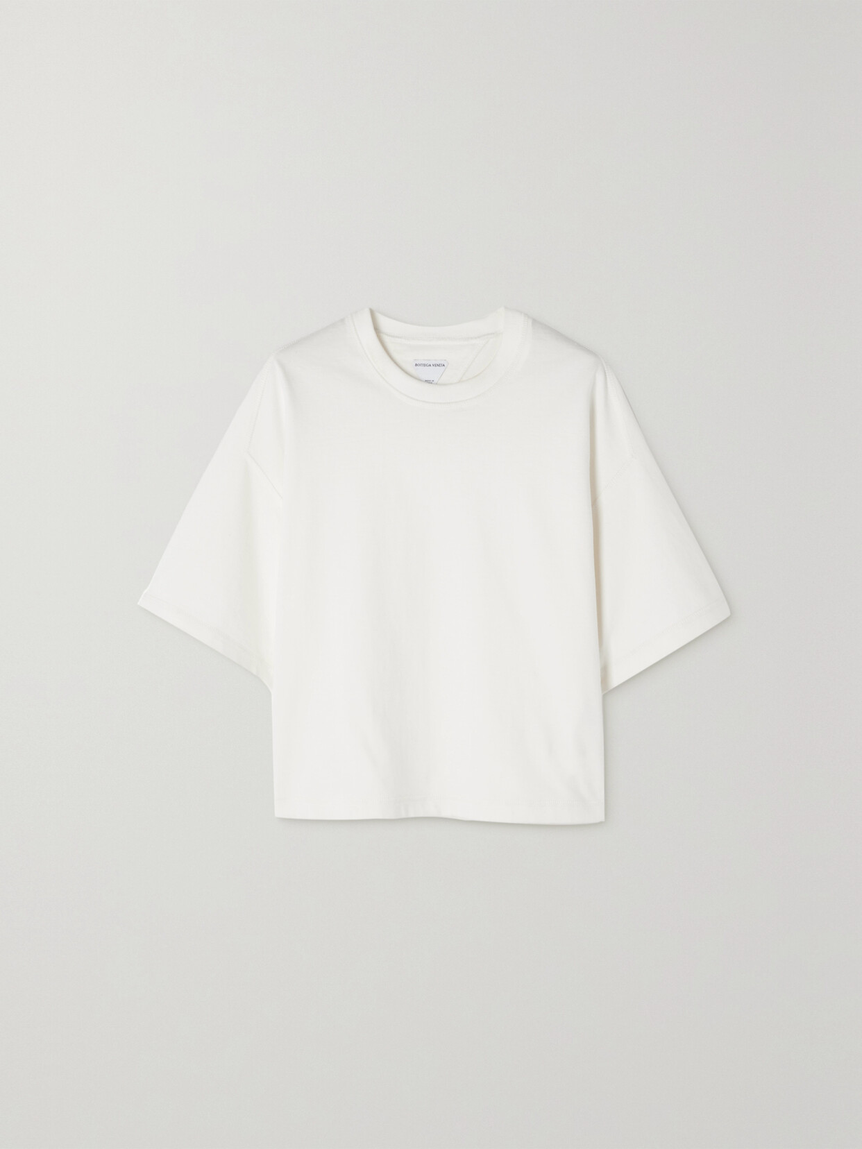 Bottega Veneta - Oversized Embroidered Cotton-jersey T-shirt - White