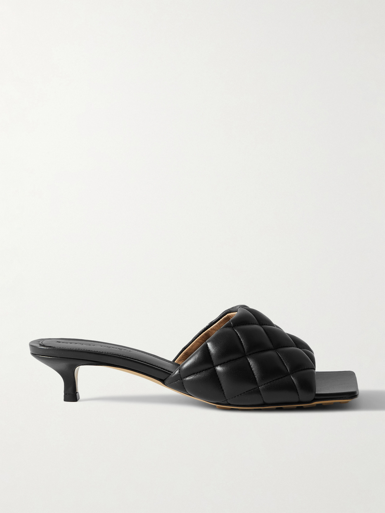 Bottega Veneta Quilted Leather Mules In Black