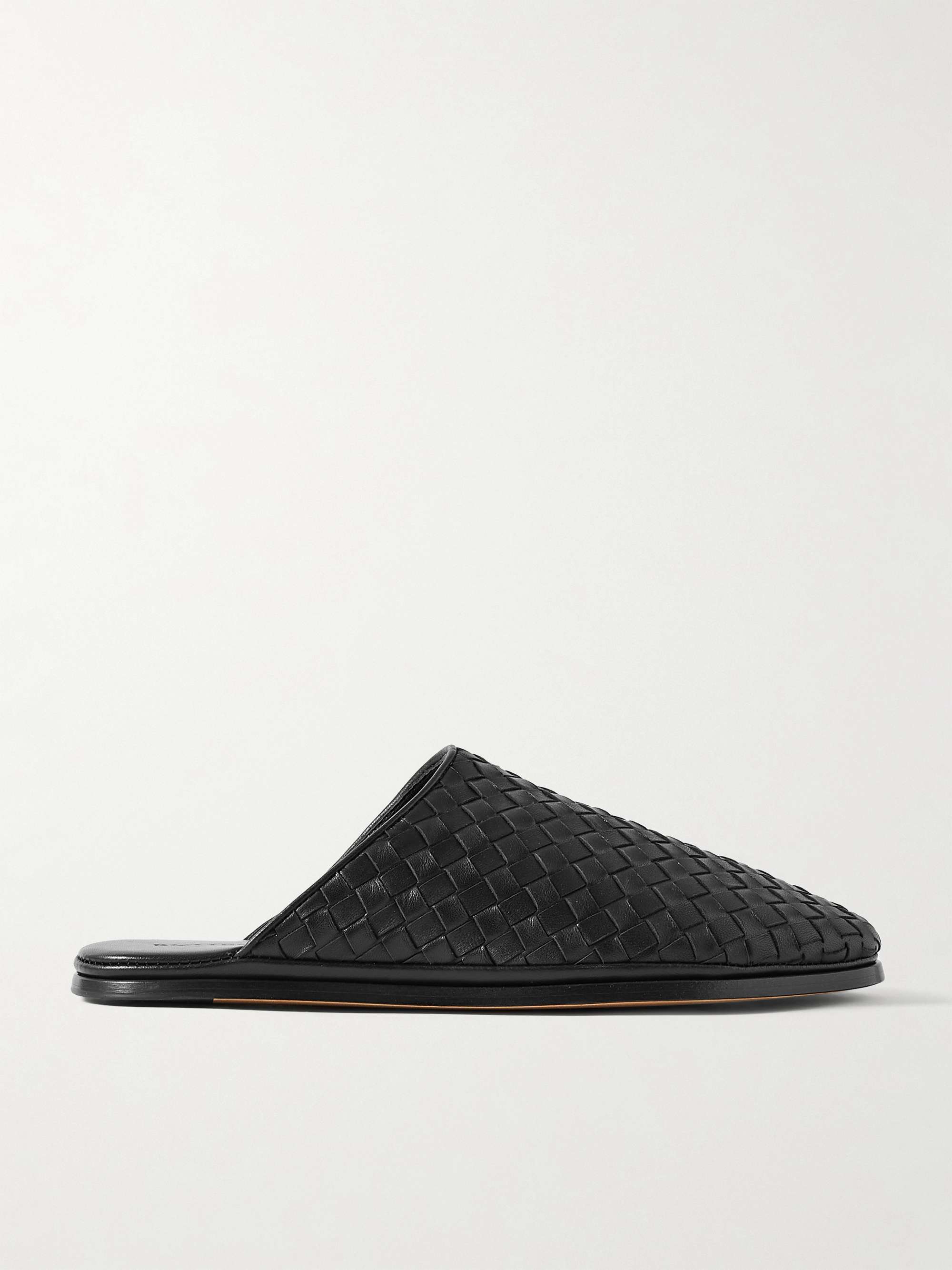 BOTTEGA VENETA Intrecciato leather slippers | NET-A-PORTER